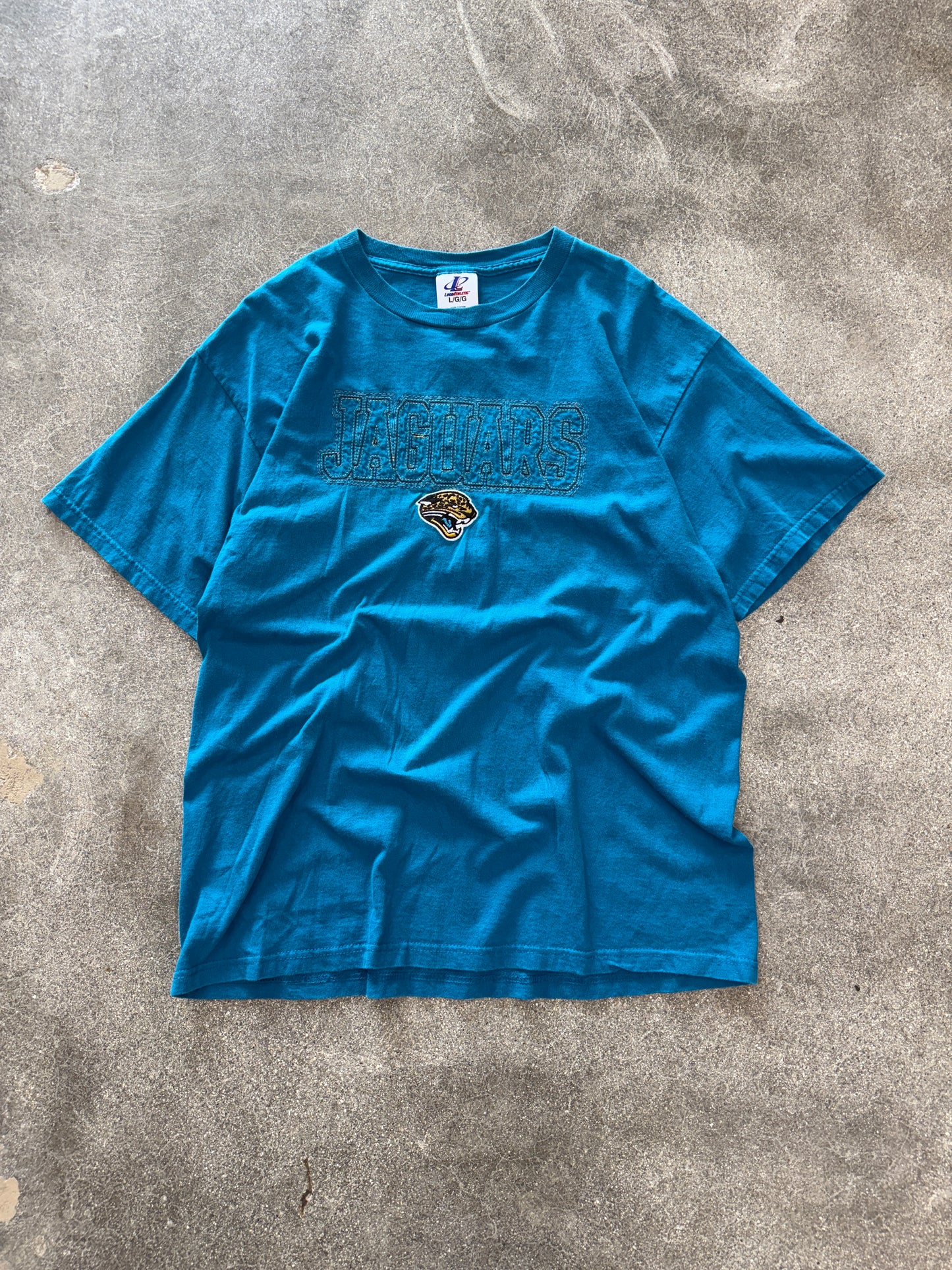 (L) Vintage Jaguars Logo Athletic Tee