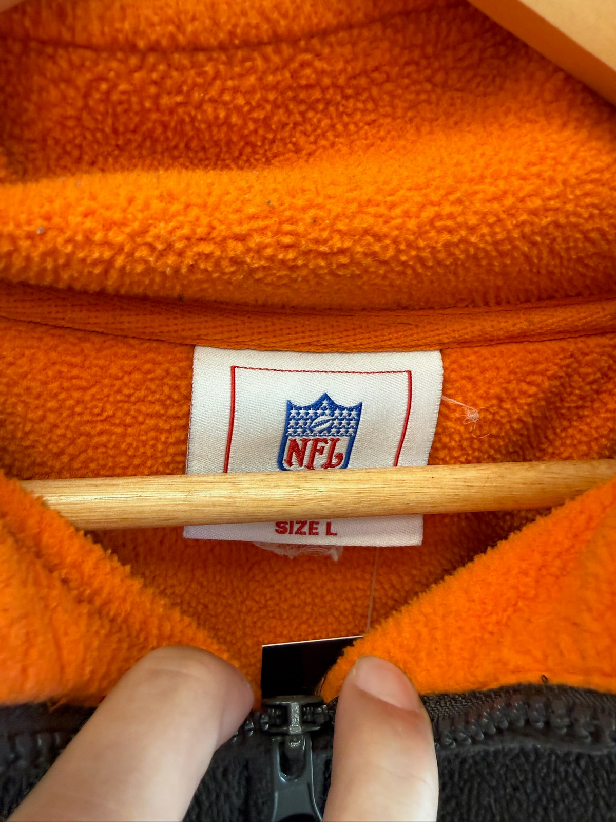 (L) Cleveland Browns Fleece Quarterzip