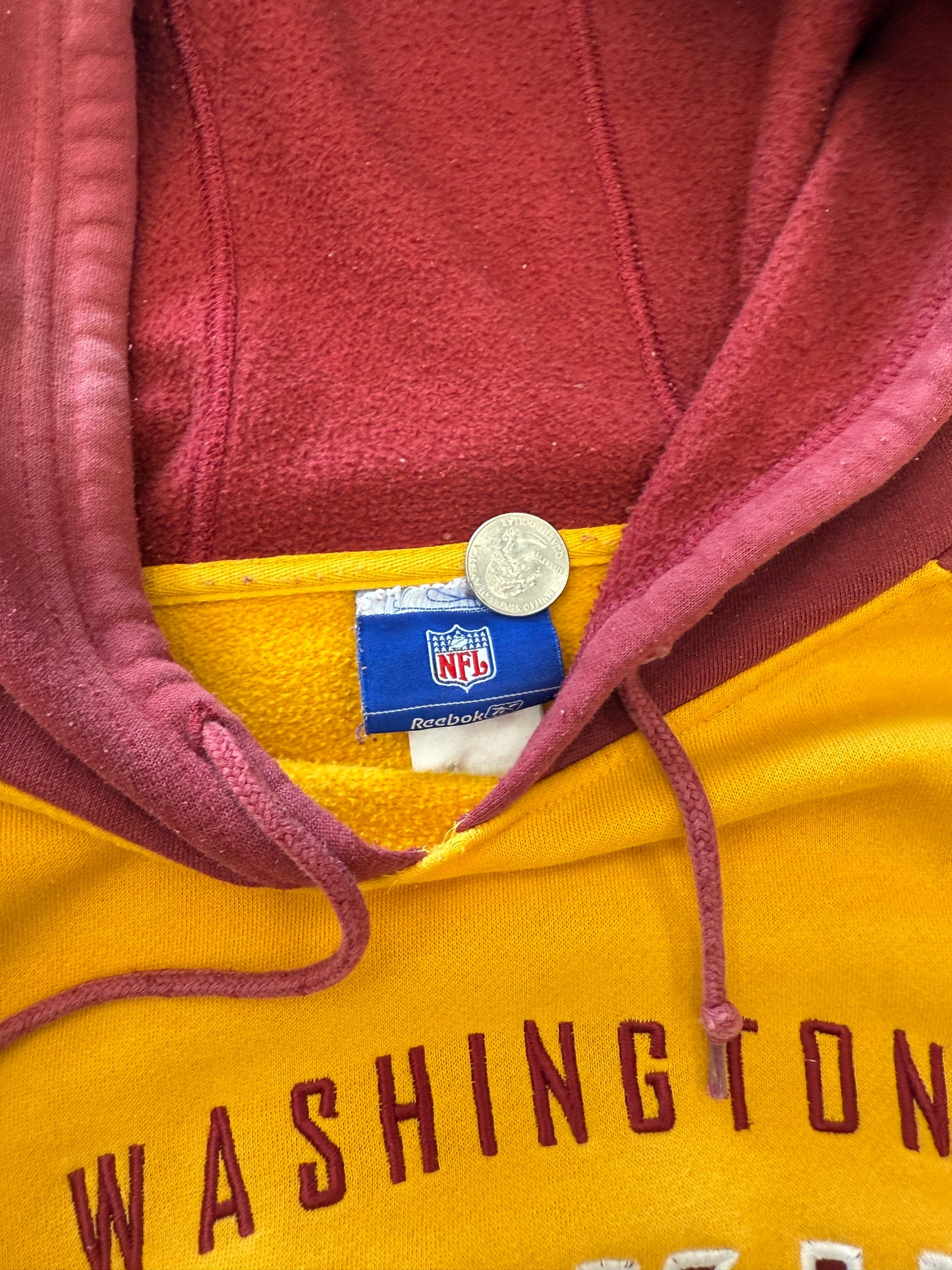 (L) Vintage Washington Redskins Hoodie