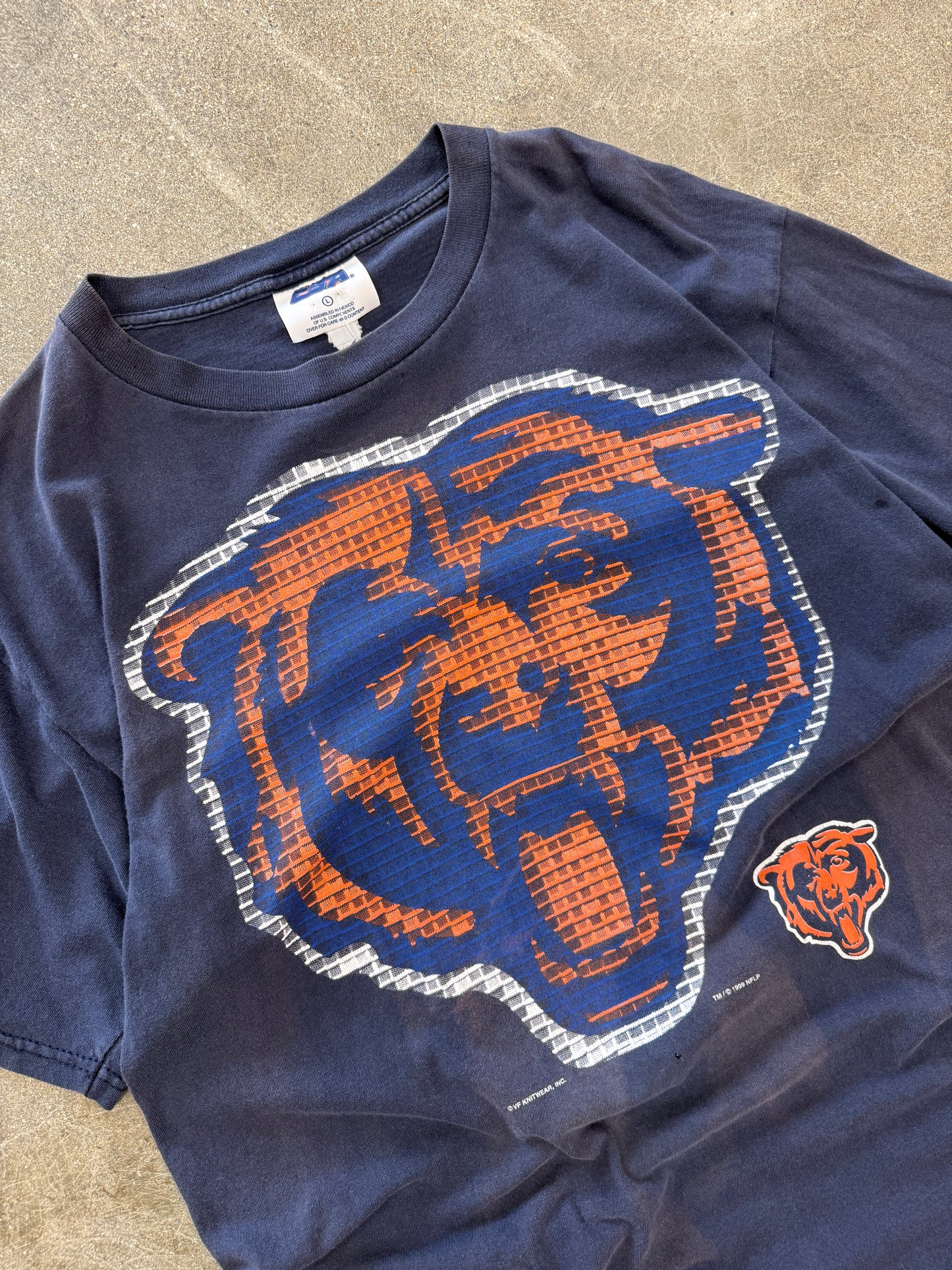 (L) Vintage Chicago Bears Big Logo Tee