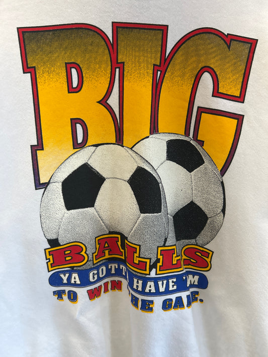 (M) Vintage Big Balls Soccer Crewneck
