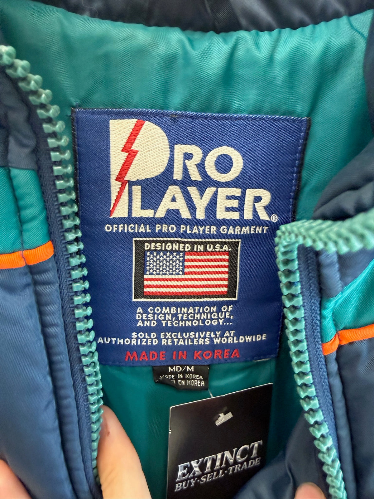 (M) Vintage Miami Dolphins Pro Player Puffer Jacket