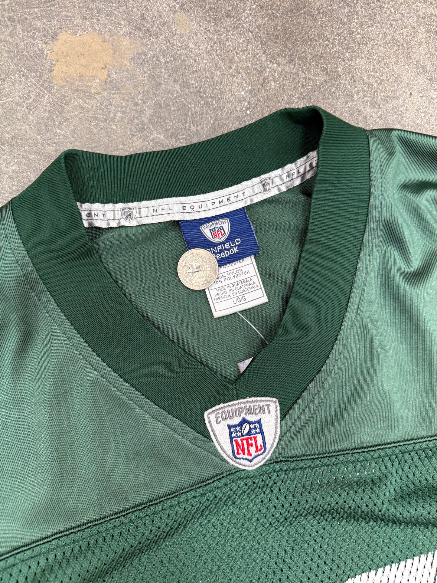 (L) Vintage Jim Leonhard Jets Football Jersey
