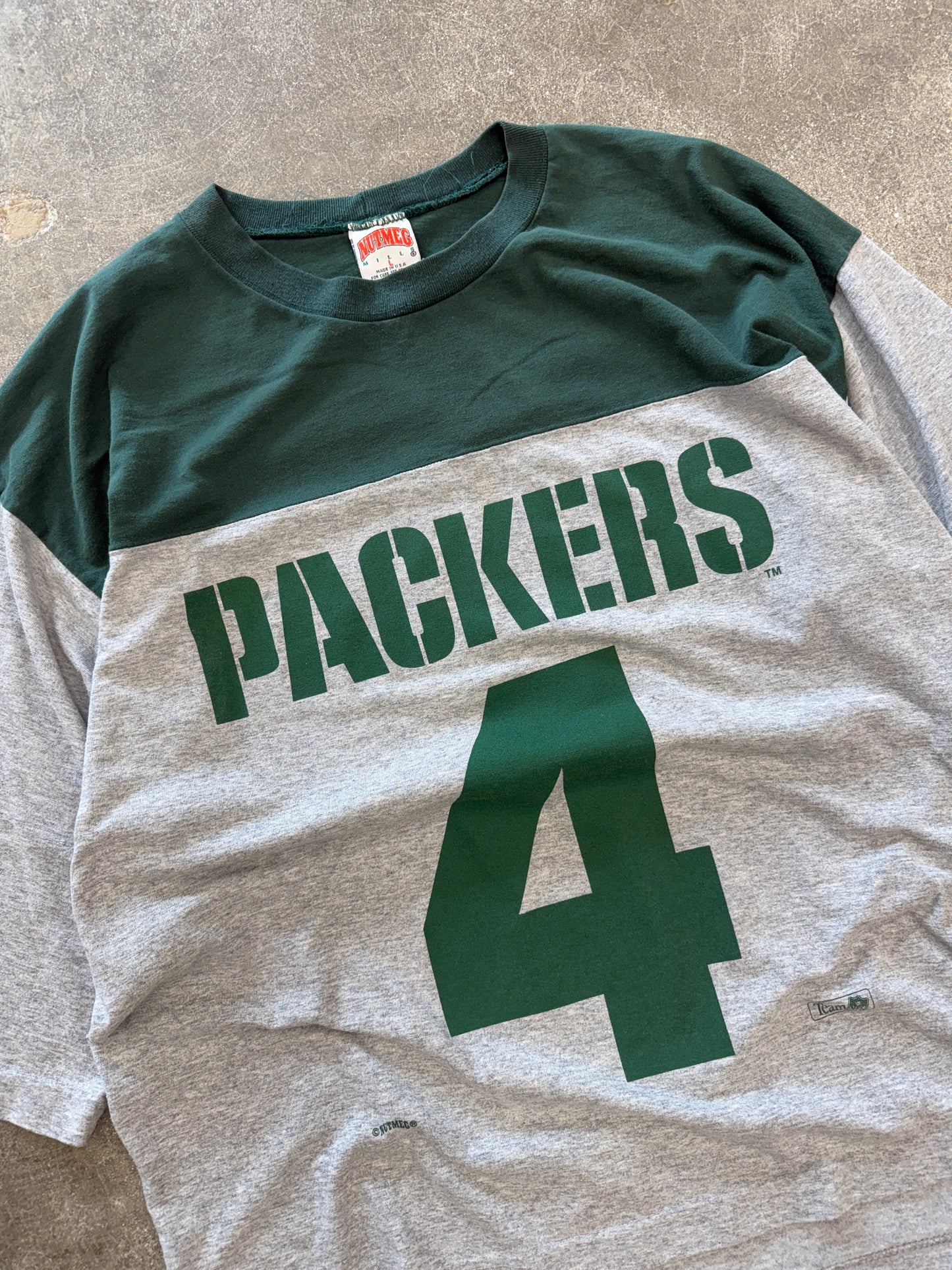 (XL) Vintage Nutmeg Brett Favre Packers Jersey Shirt