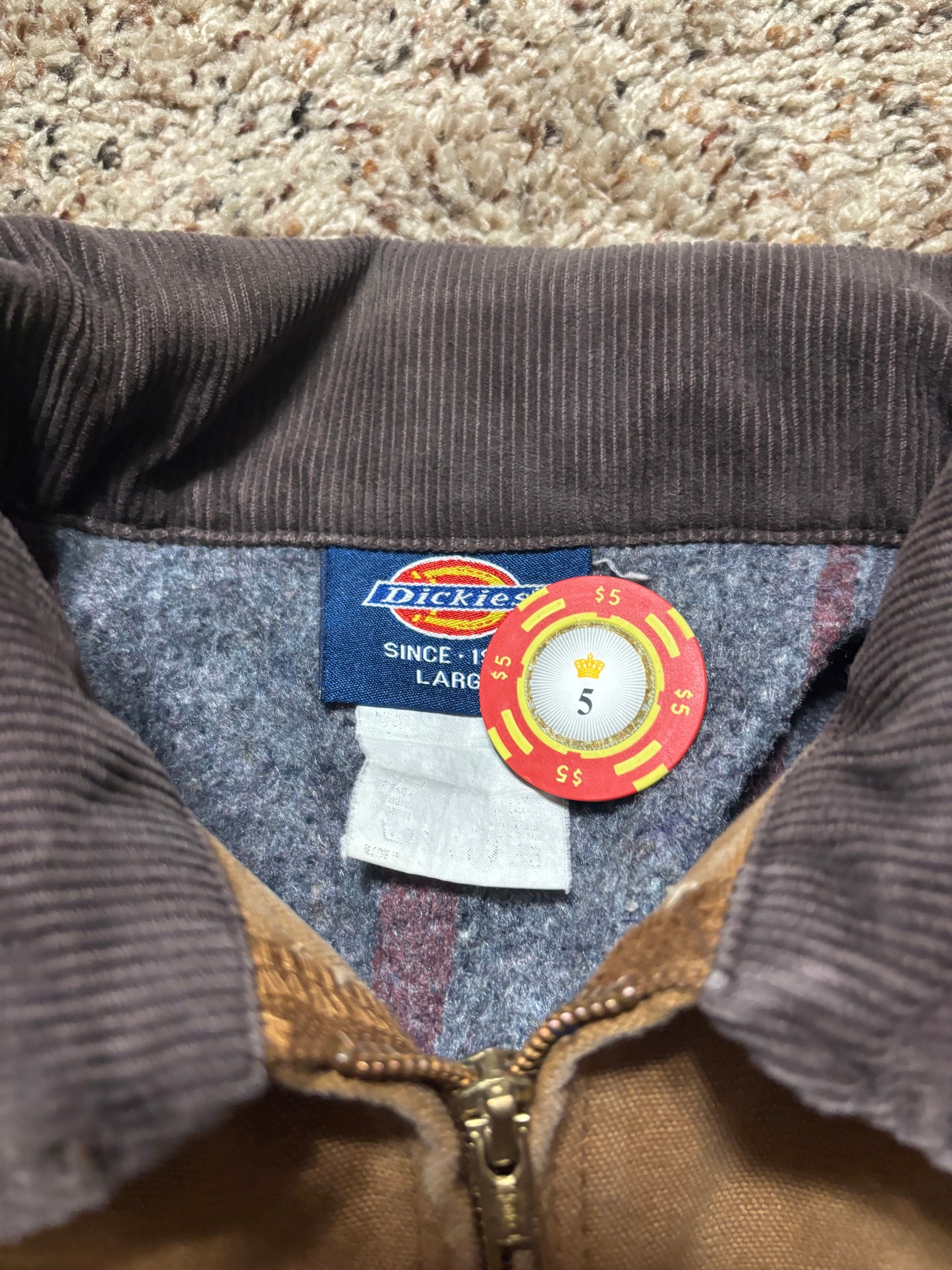 (L) Vintage Dickies Blanket Lined Detroit Style Jacket