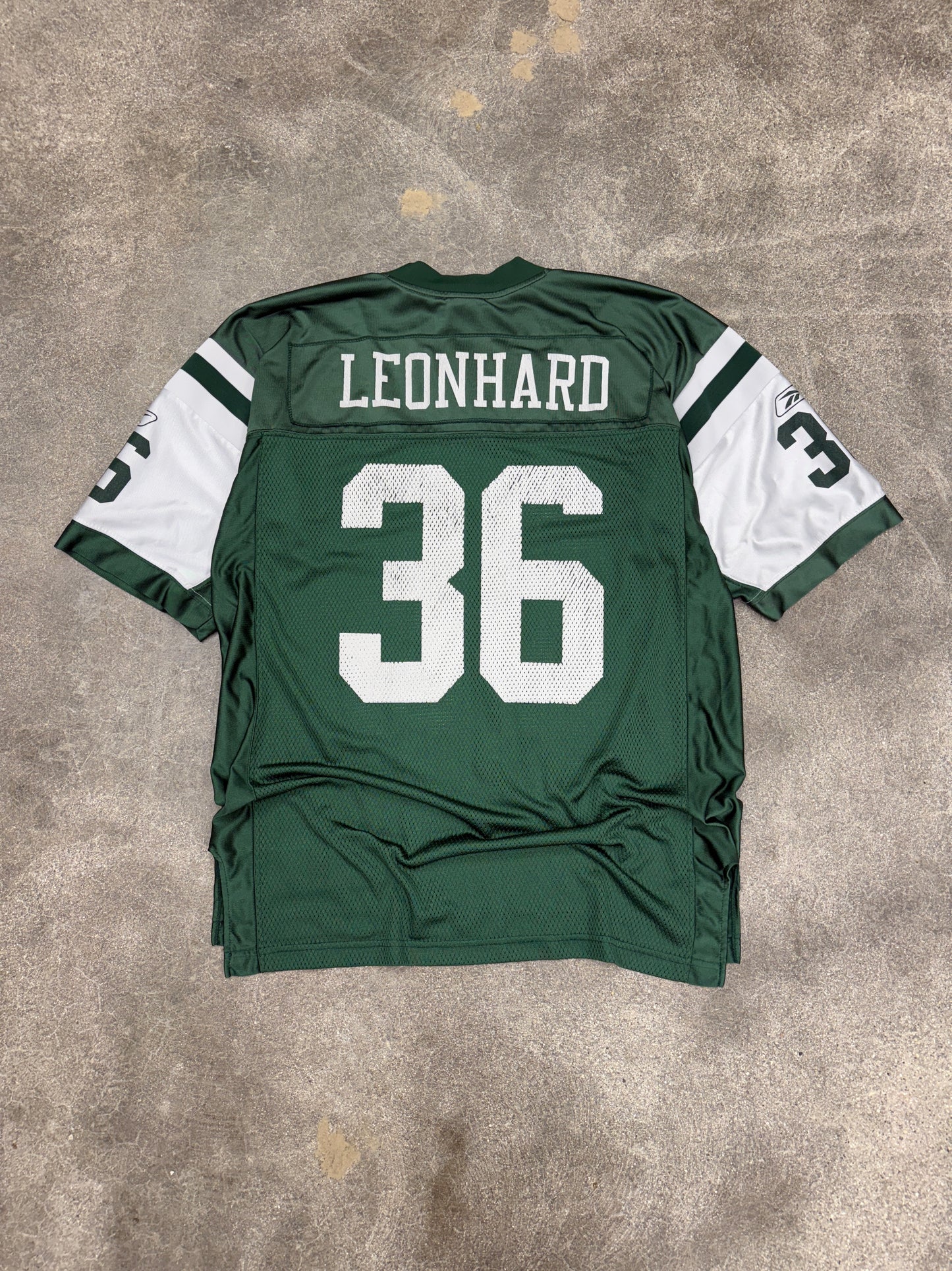 (L) Vintage Jim Leonhard Jets Football Jersey