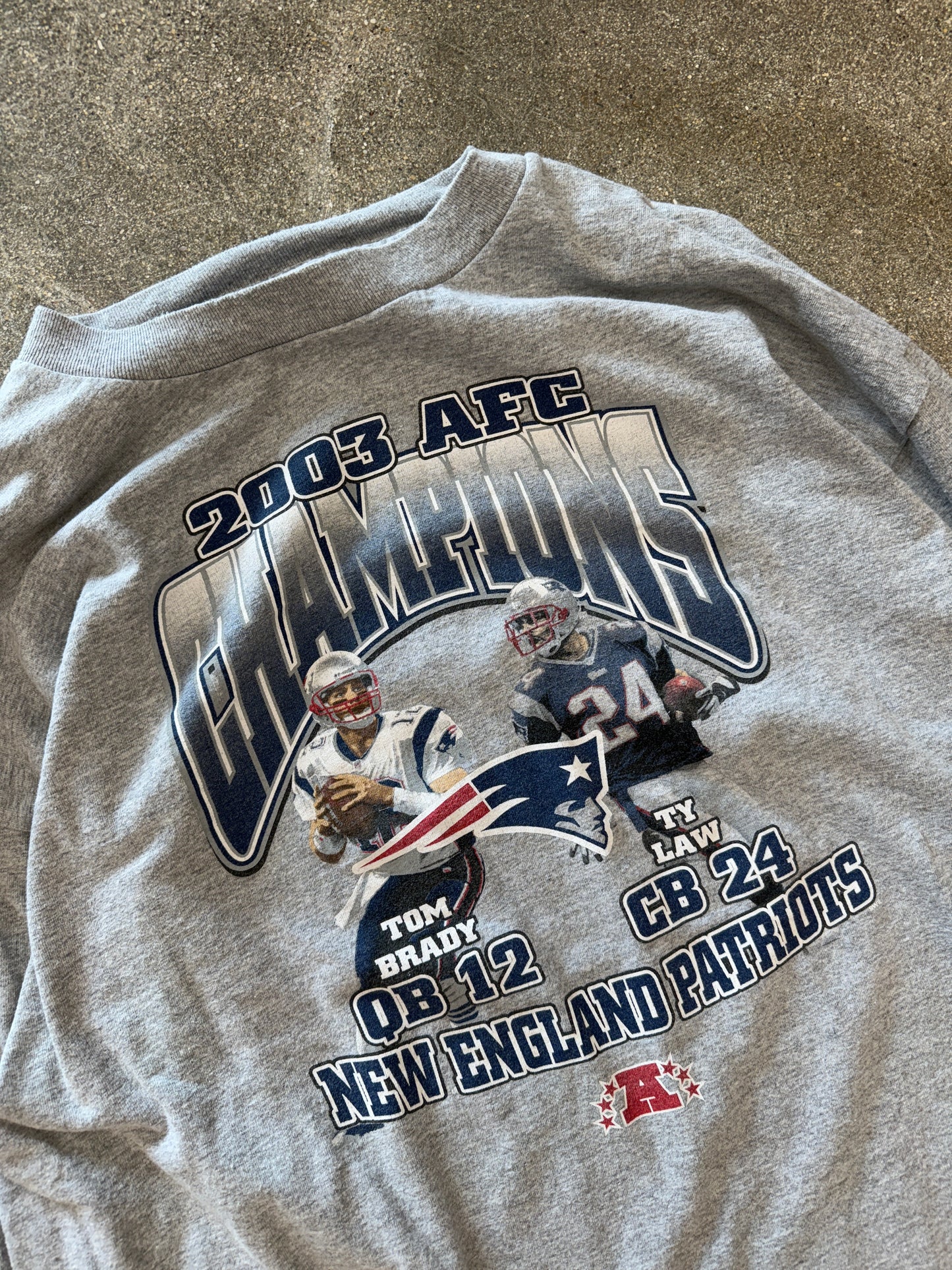 (XL) Vintage 2003 AFC Champs Patriots Shirt