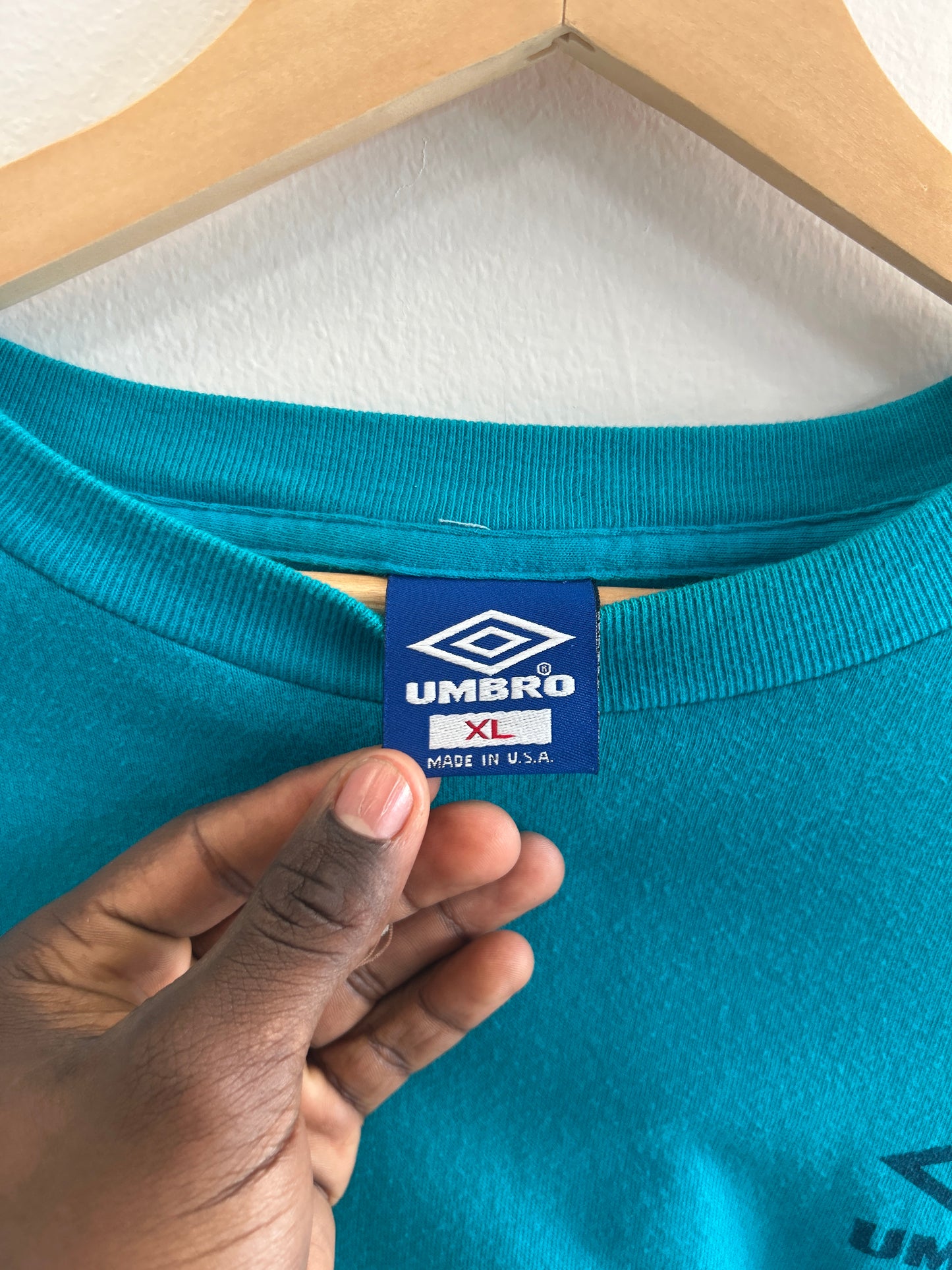(XL) Vintage Umbro Teal Tee