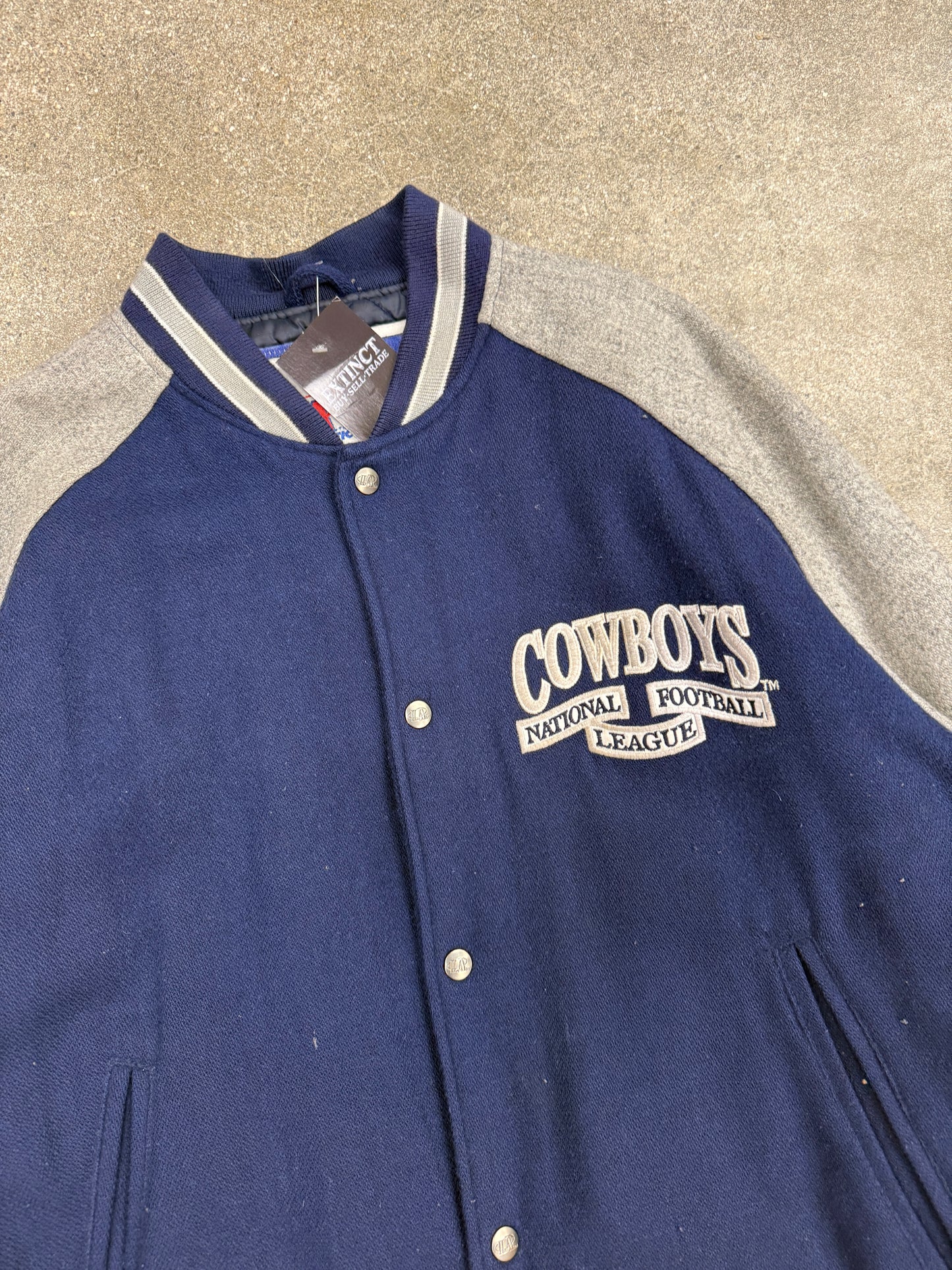 (L) Vintage Logo Athletic Dallas Cowboys Varsity Jacket