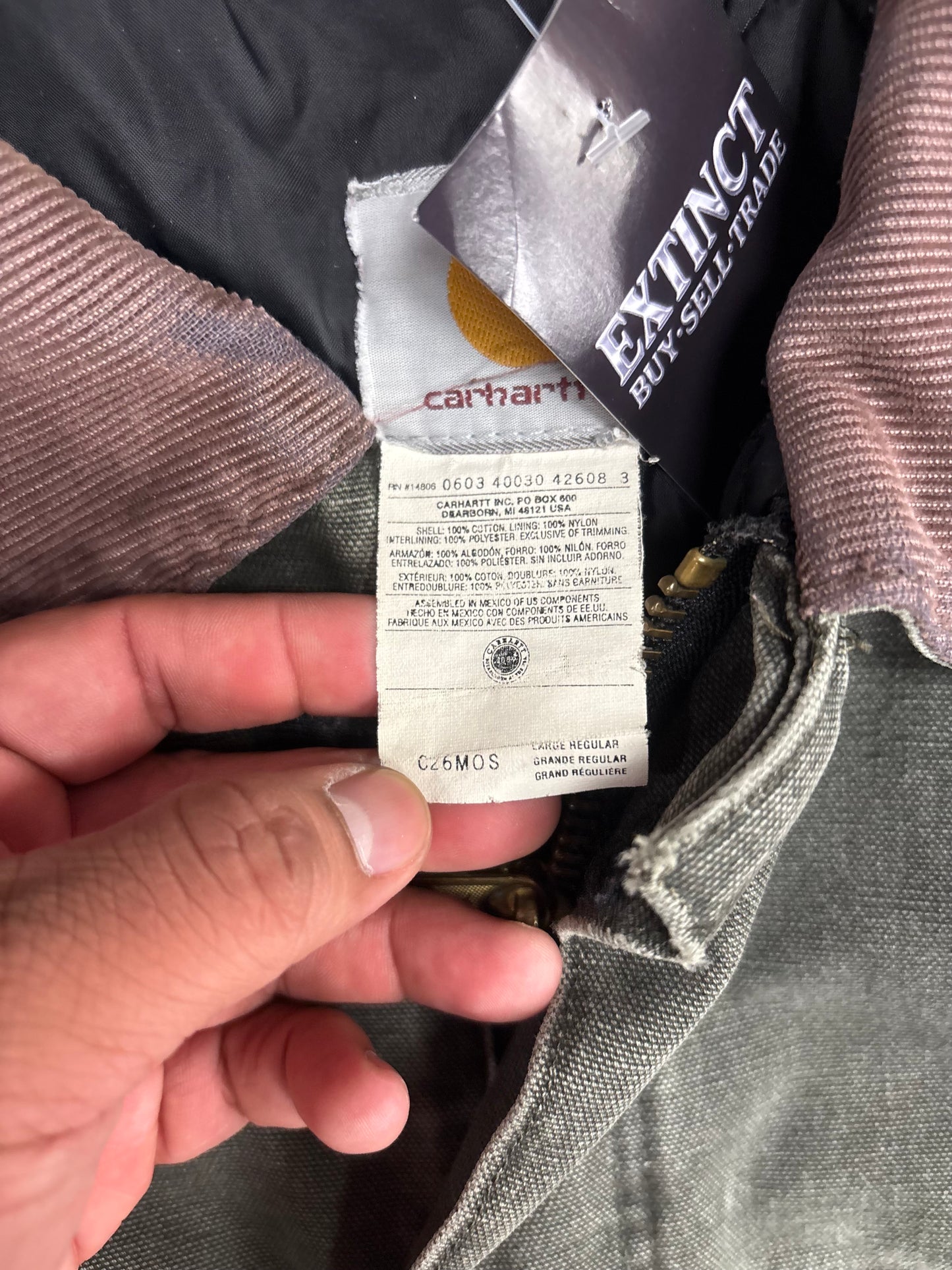 (L) Vintage 00s Mossy Green Carhartt Arctic Jacket