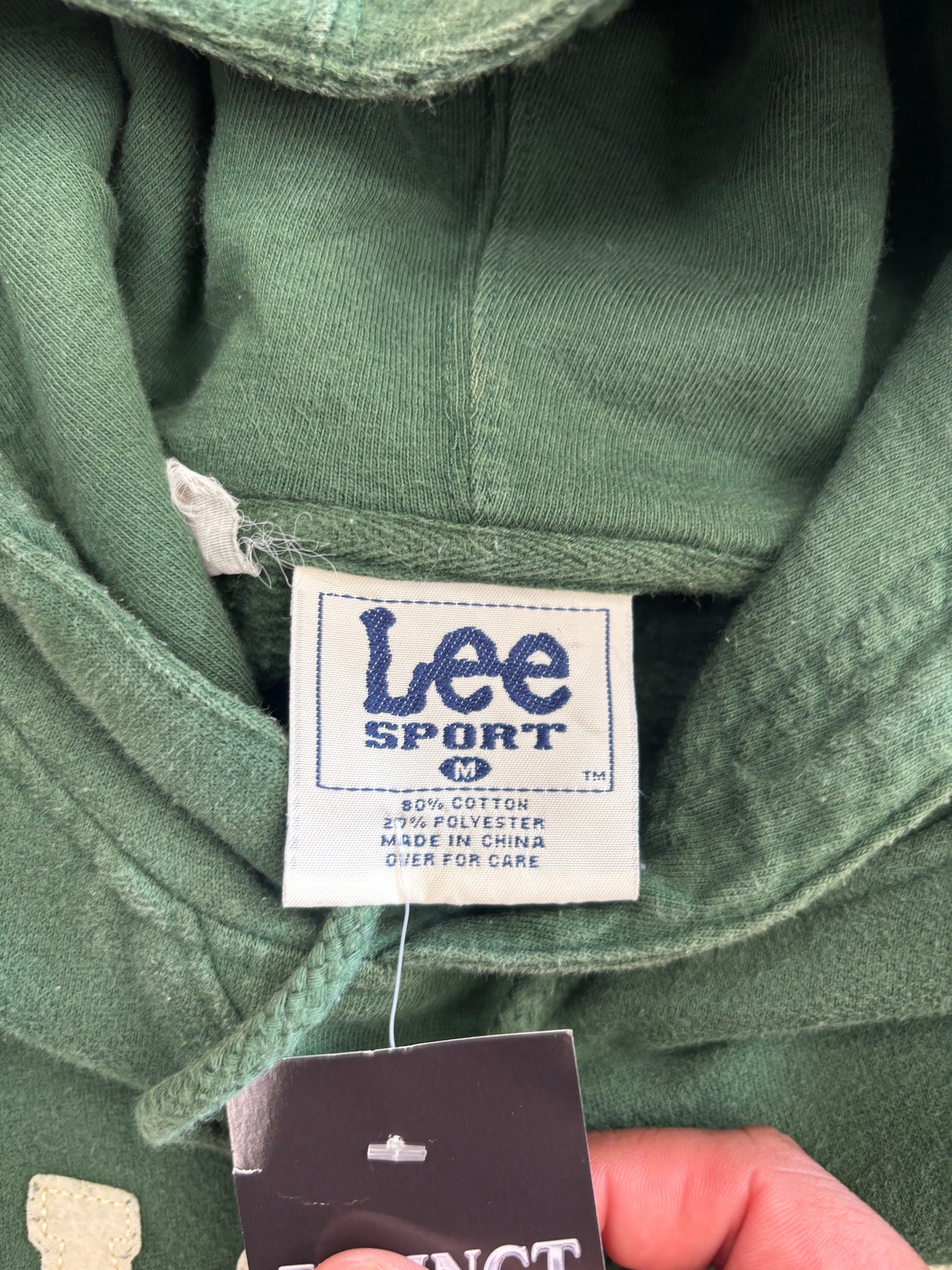 (M) Vintage 90s Lee Sports Green Bay Packers Green Hoodie