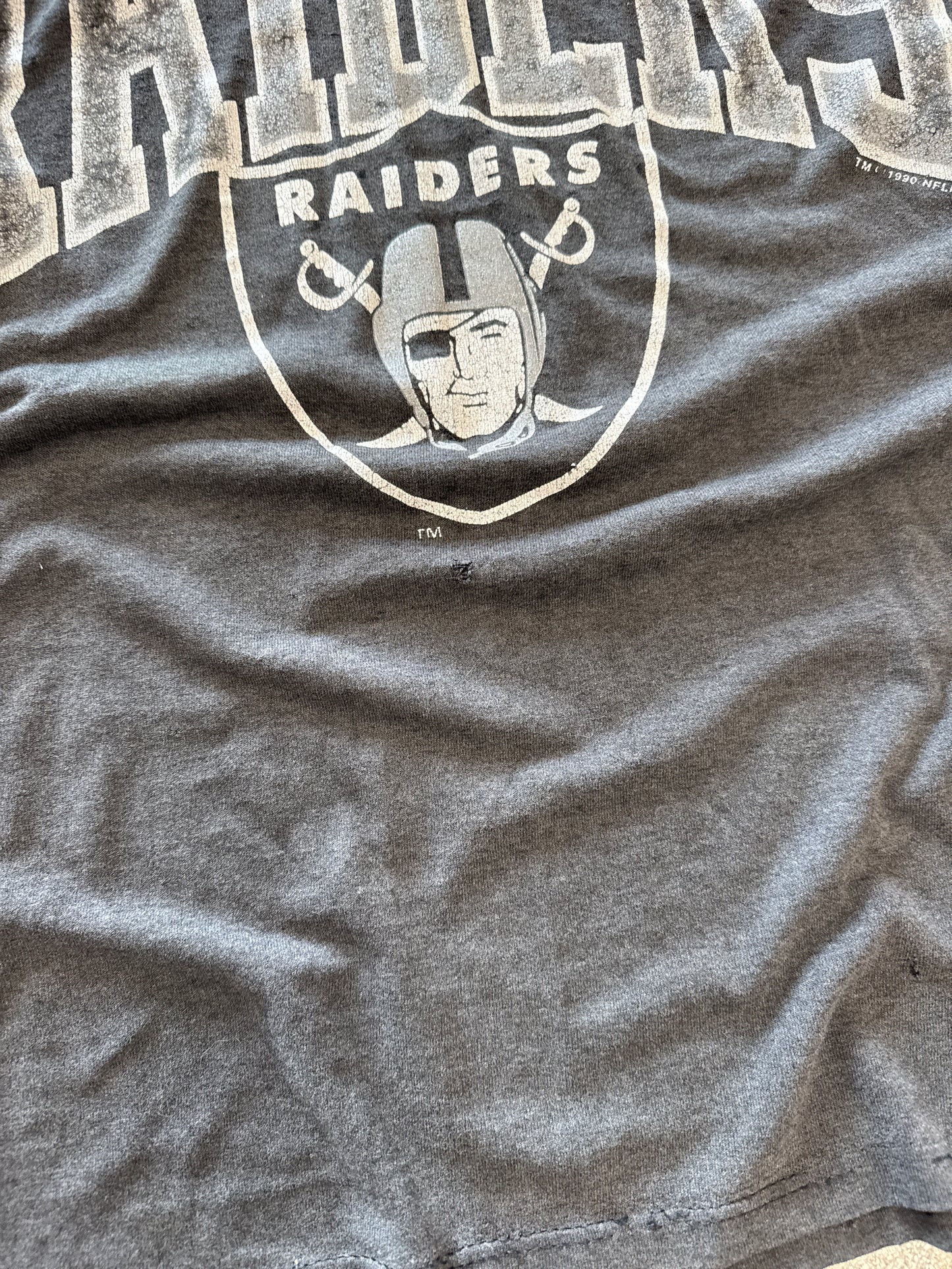 (L) Vintage Logo 7 Raiders Jersey Shirt