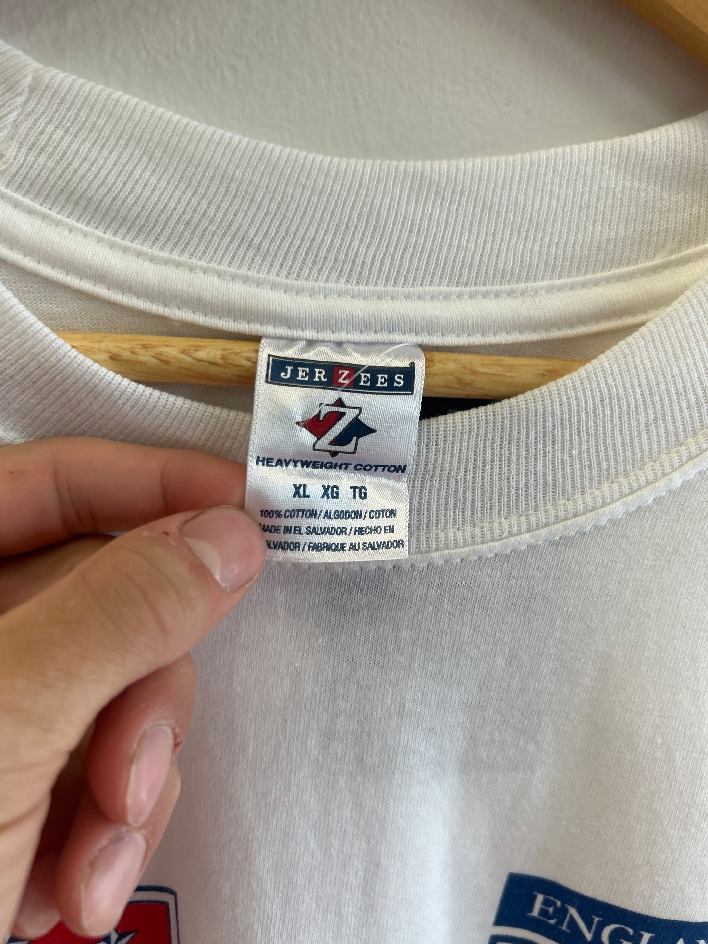 (XL) Vintage USA vs England Roster Tee