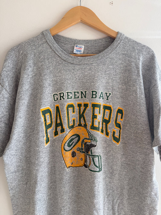 (L) 80s Champion Packers Helmet Tee