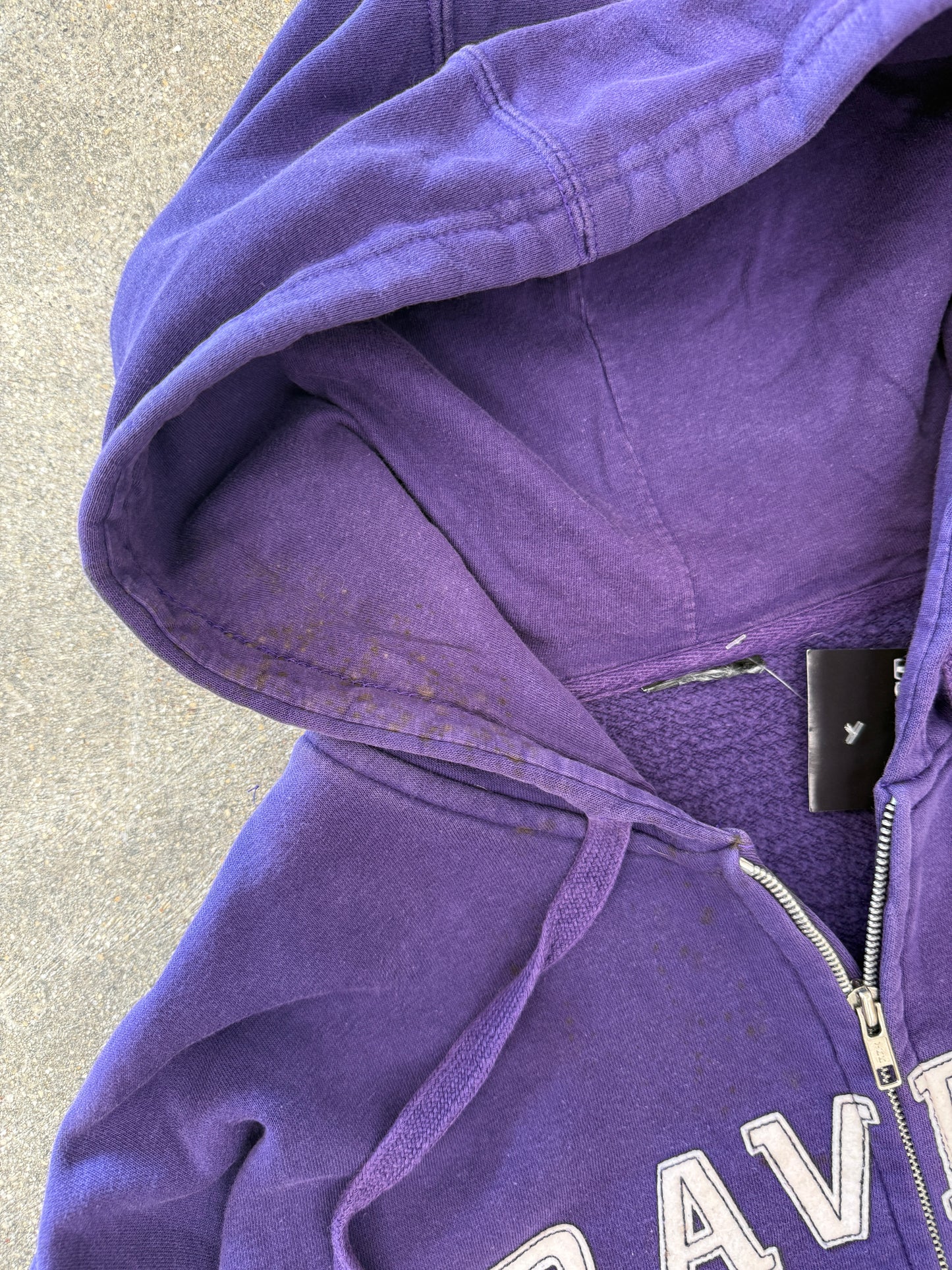 (XL) Vintage Baltimore Ravens Zip Up Hoodie