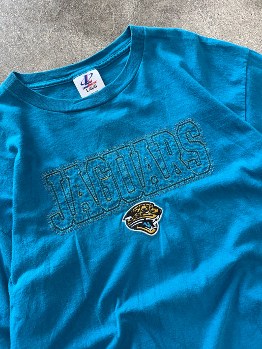 (L) Vintage Jaguars Logo Athletic Tee