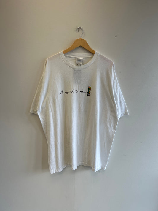(XL) Vintage “Eat My Hat trick” Soccer Adidas art tee