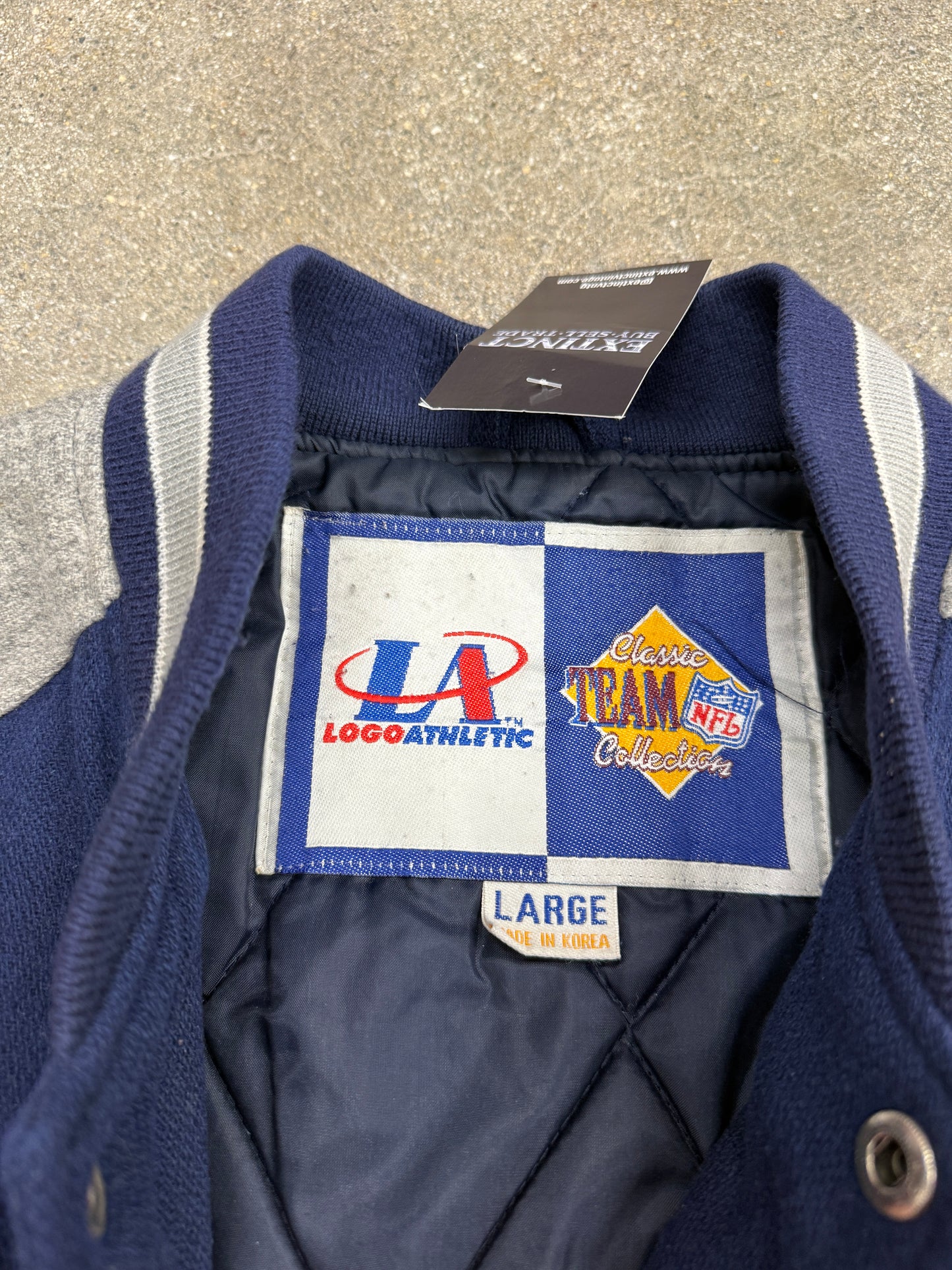 (L) Vintage Logo Athletic Dallas Cowboys Varsity Jacket