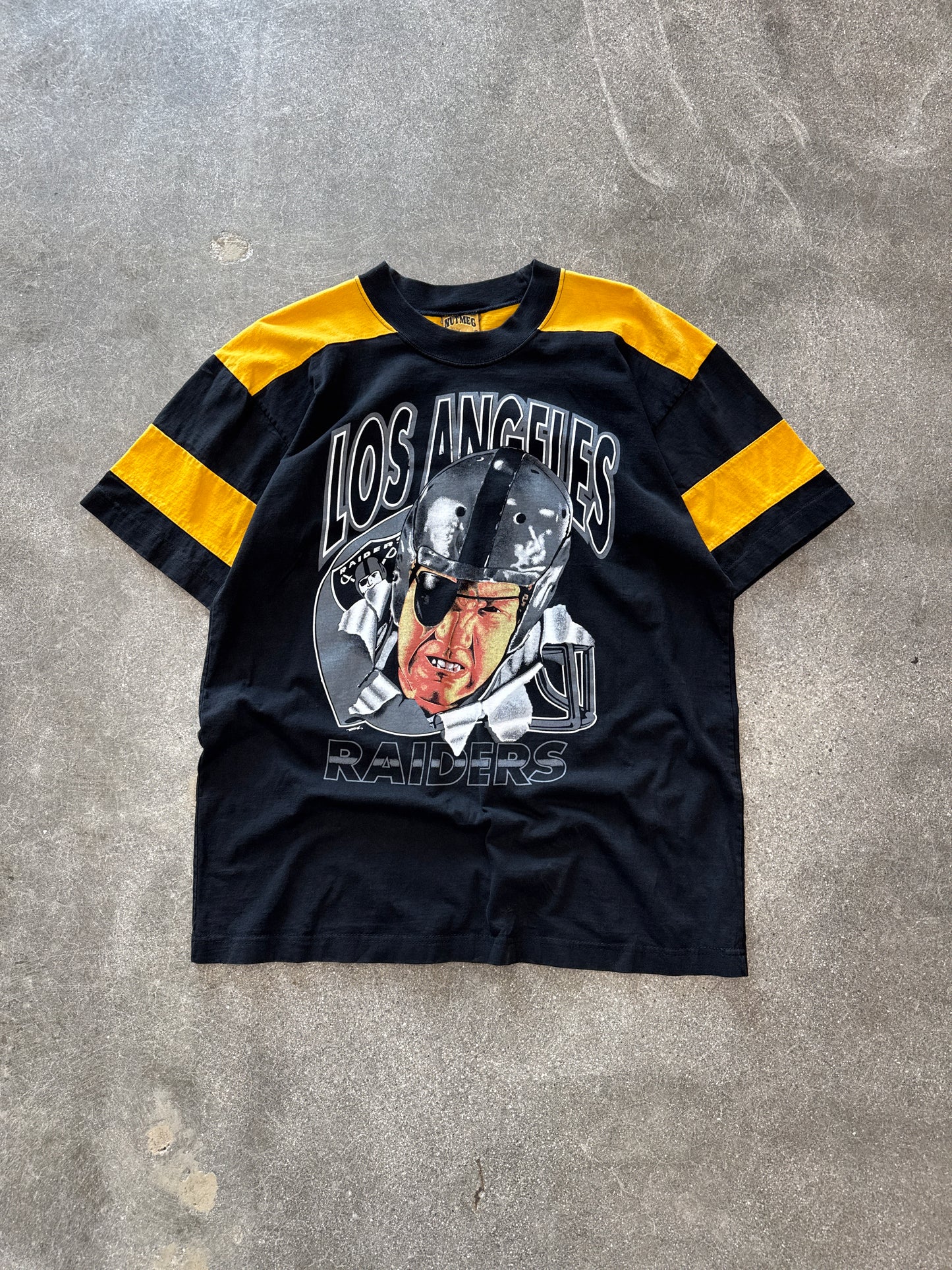 (L) Vintage Nutmeg Los Angeles Raiders Jersey Shirt
