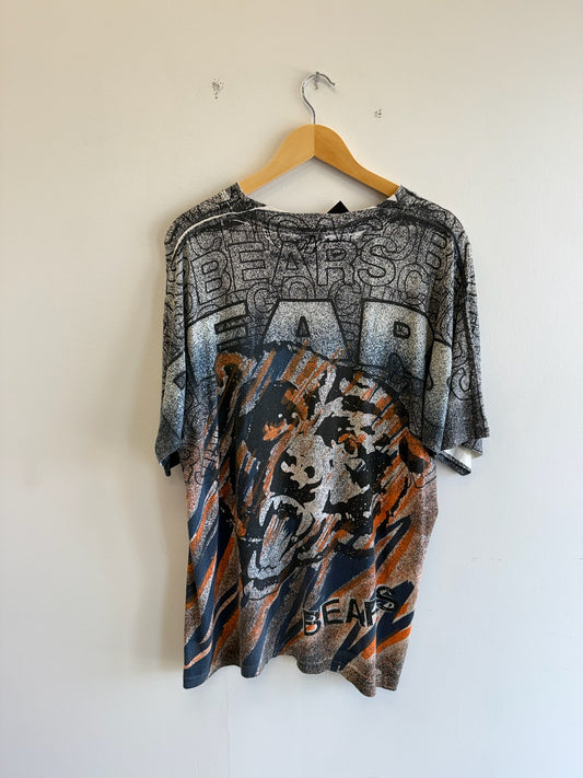(L) Vintage Chicago Bears Magic Johnson AOP Tee