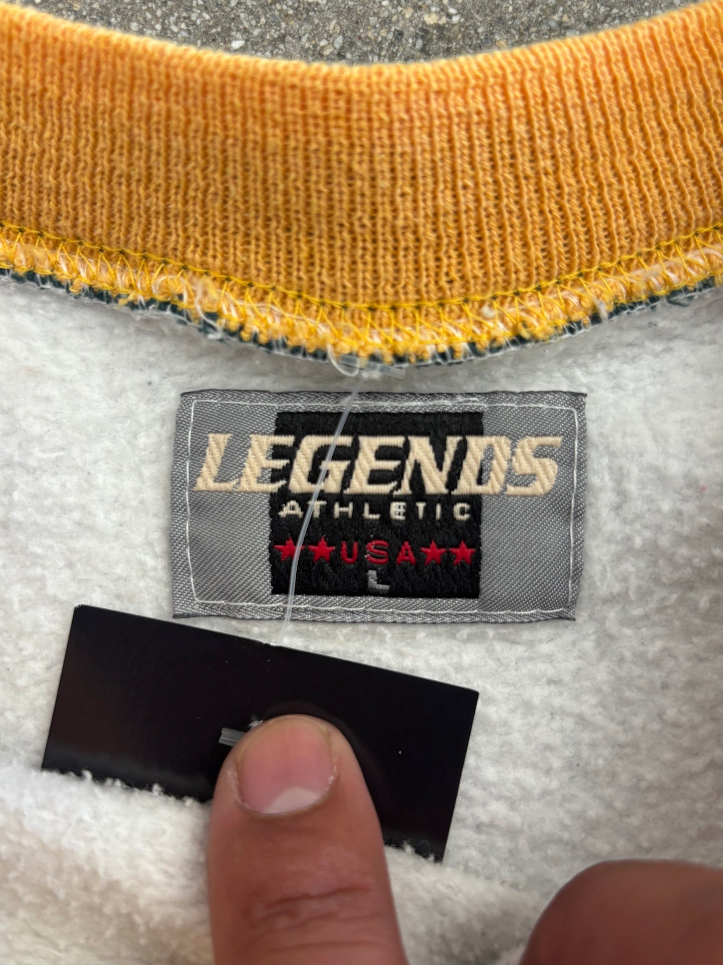 (L) Vintage 1996 Legends Athletics Green Bay Packers Crewneck