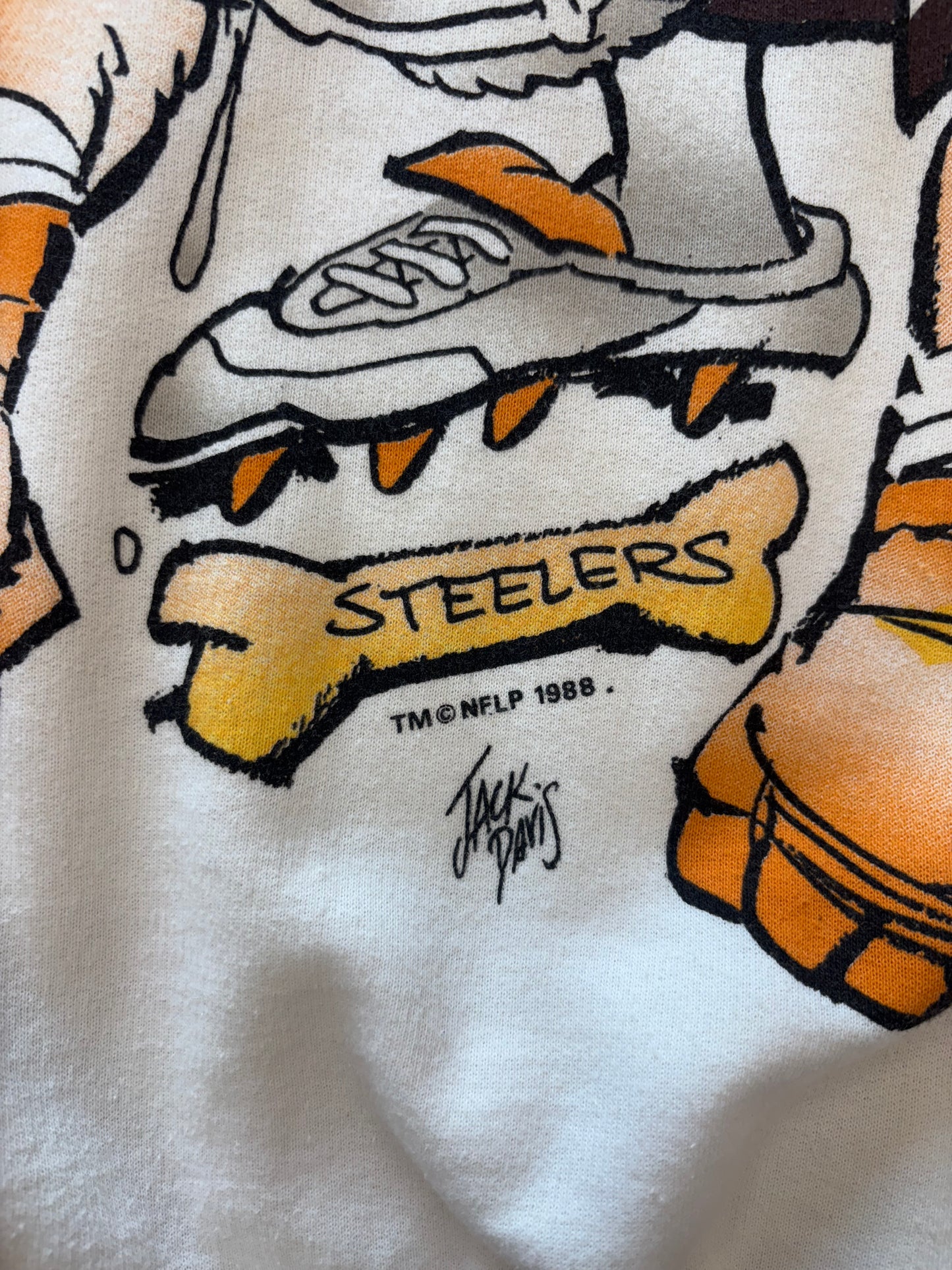 (XL) Vintage 1988 Cleveland Browns “Dawg” AOP Crewneck