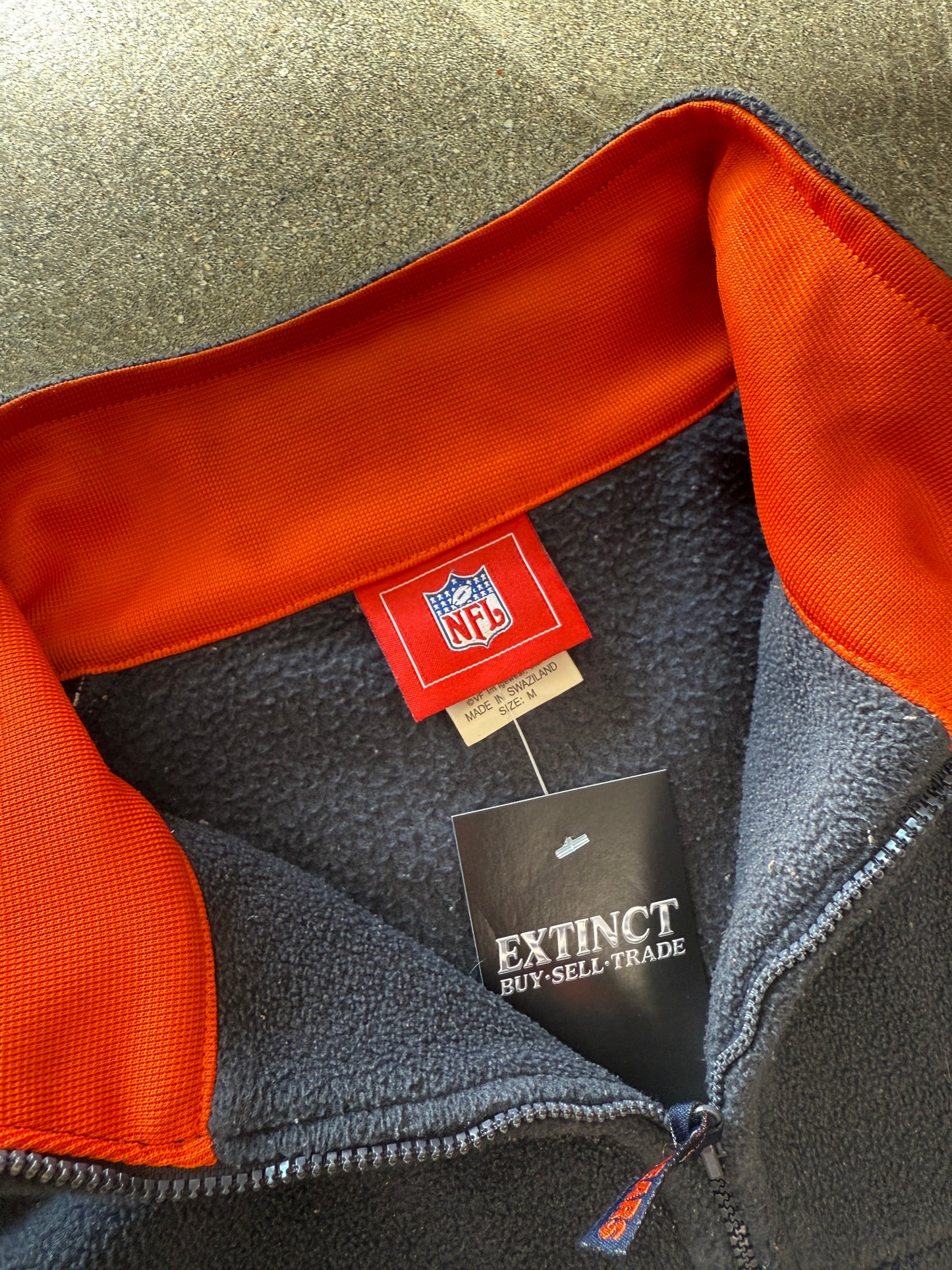 (L) Vintage Chicago Bears Quarter Zip Fleece