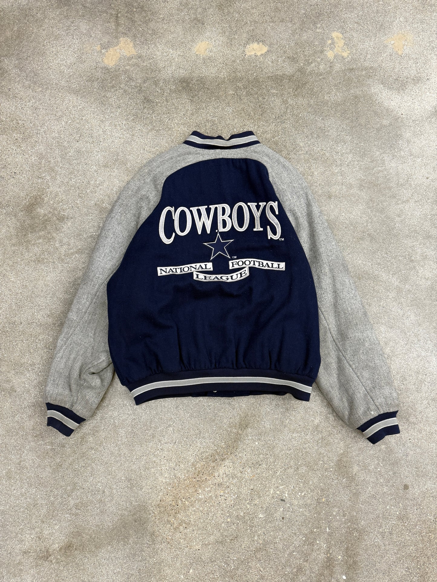 (L) Vintage Logo Athletic Dallas Cowboys Varsity Jacket