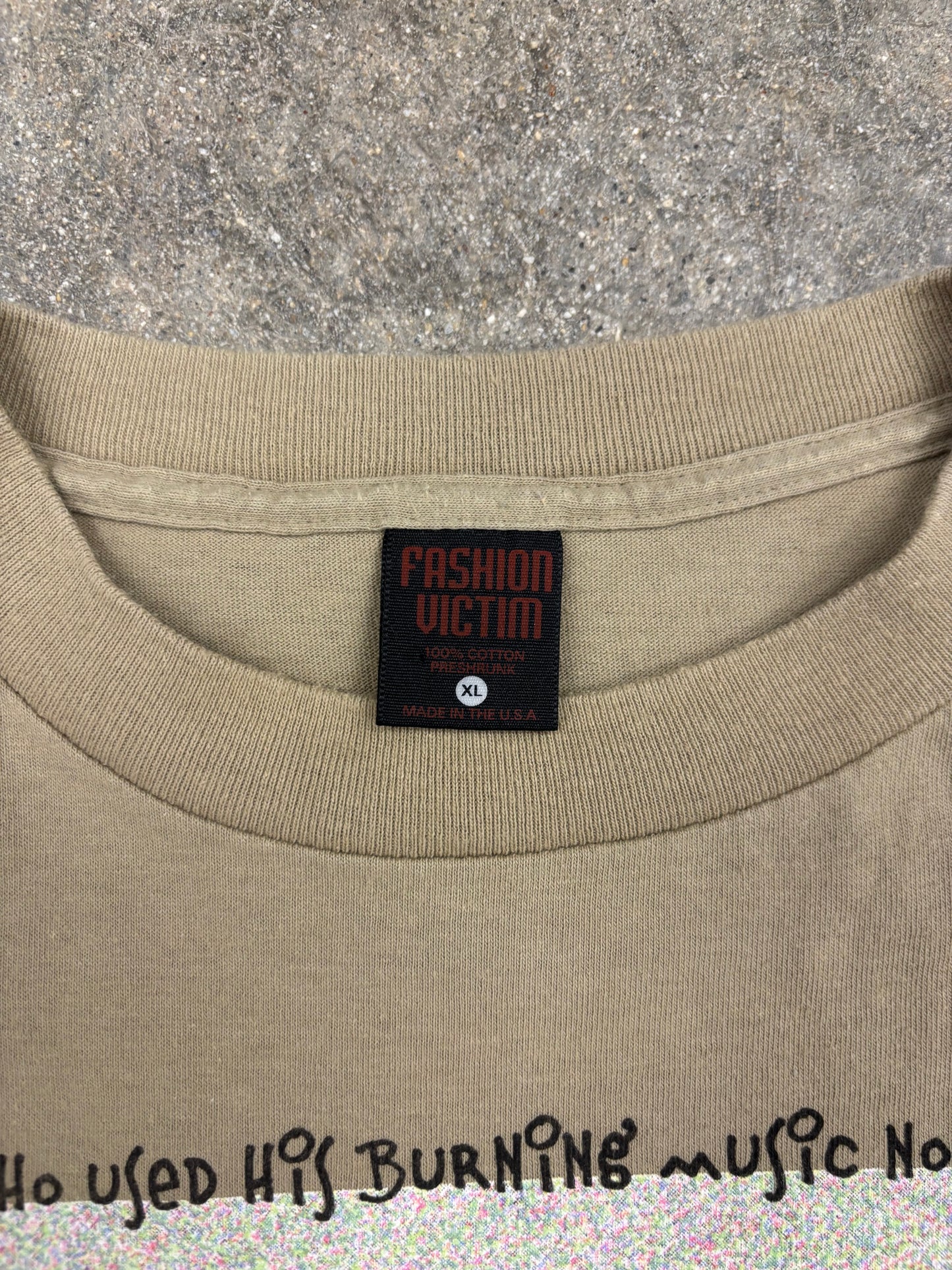 (XL) Vintage Bob Marley Rasta Prophet Fashion Victim Tag