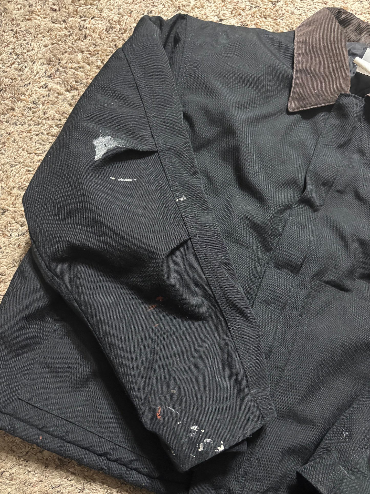(XXL) Vintage Carhartt Duck Canvas Corduroy Collared Jacket