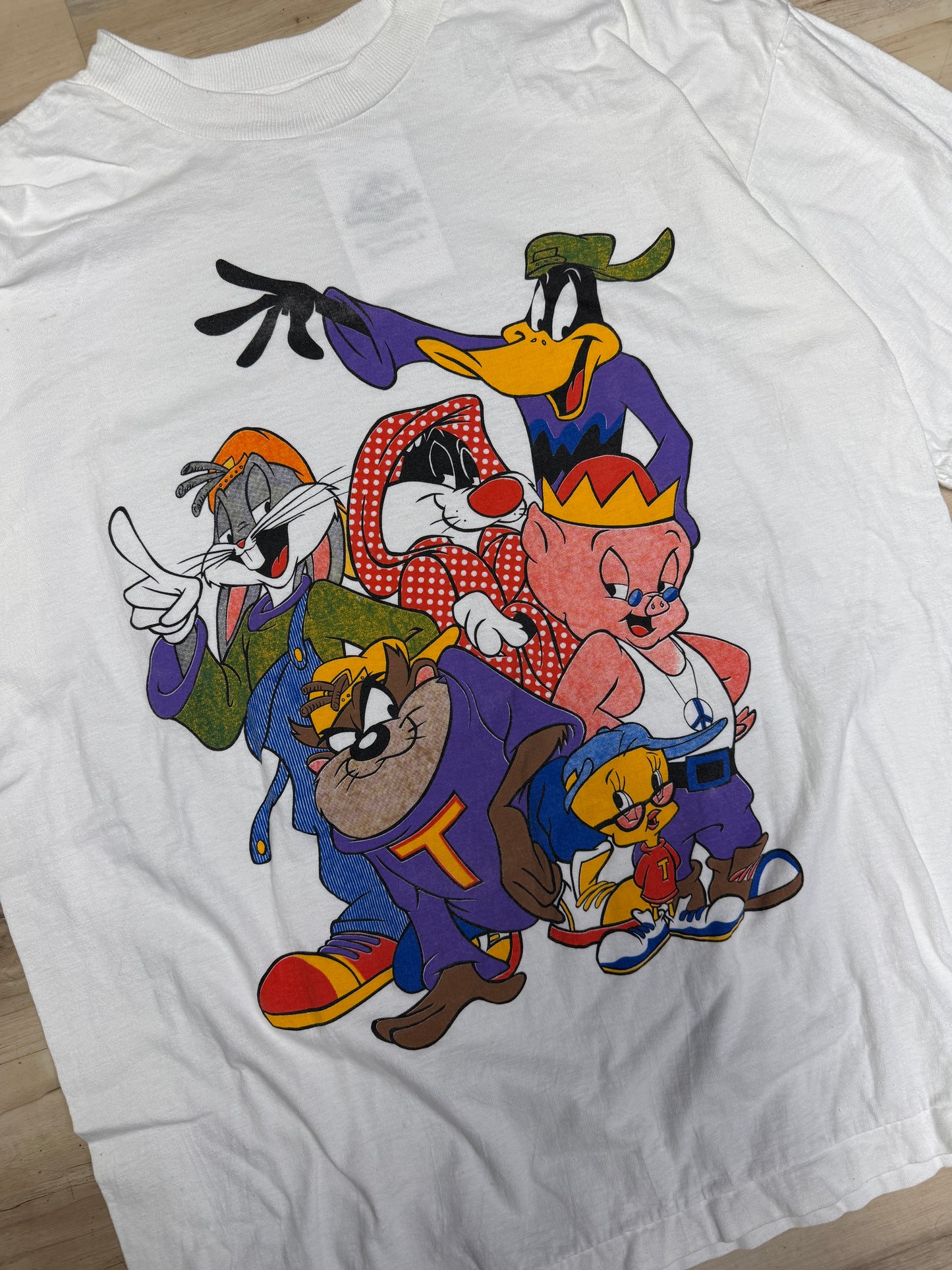 (L) Vintage 90s Looney Tunes Drip Shirt