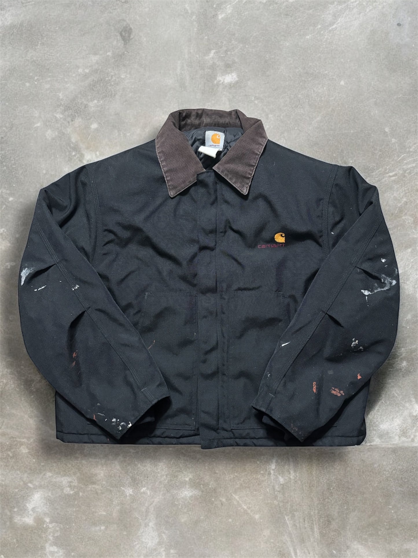 (XXL) Vintage Carhartt Duck Canvas Corduroy Collared Jacket