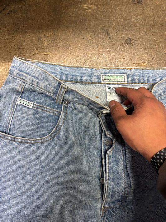 (32x33) Vintage 90s Guess Jeans Light Wash