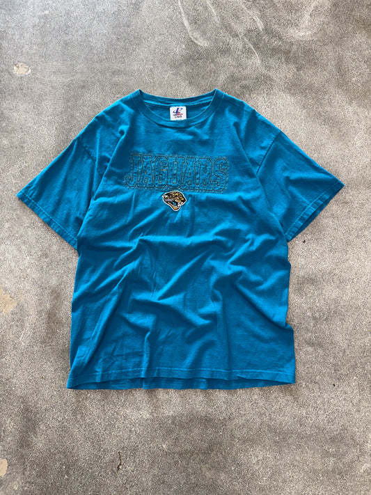 (L) Vintage Jaguars Logo Athletic Tee