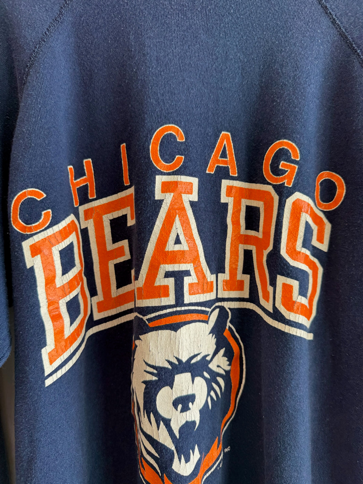 (L) Vintage Chicago Bears Spellout Crewneck