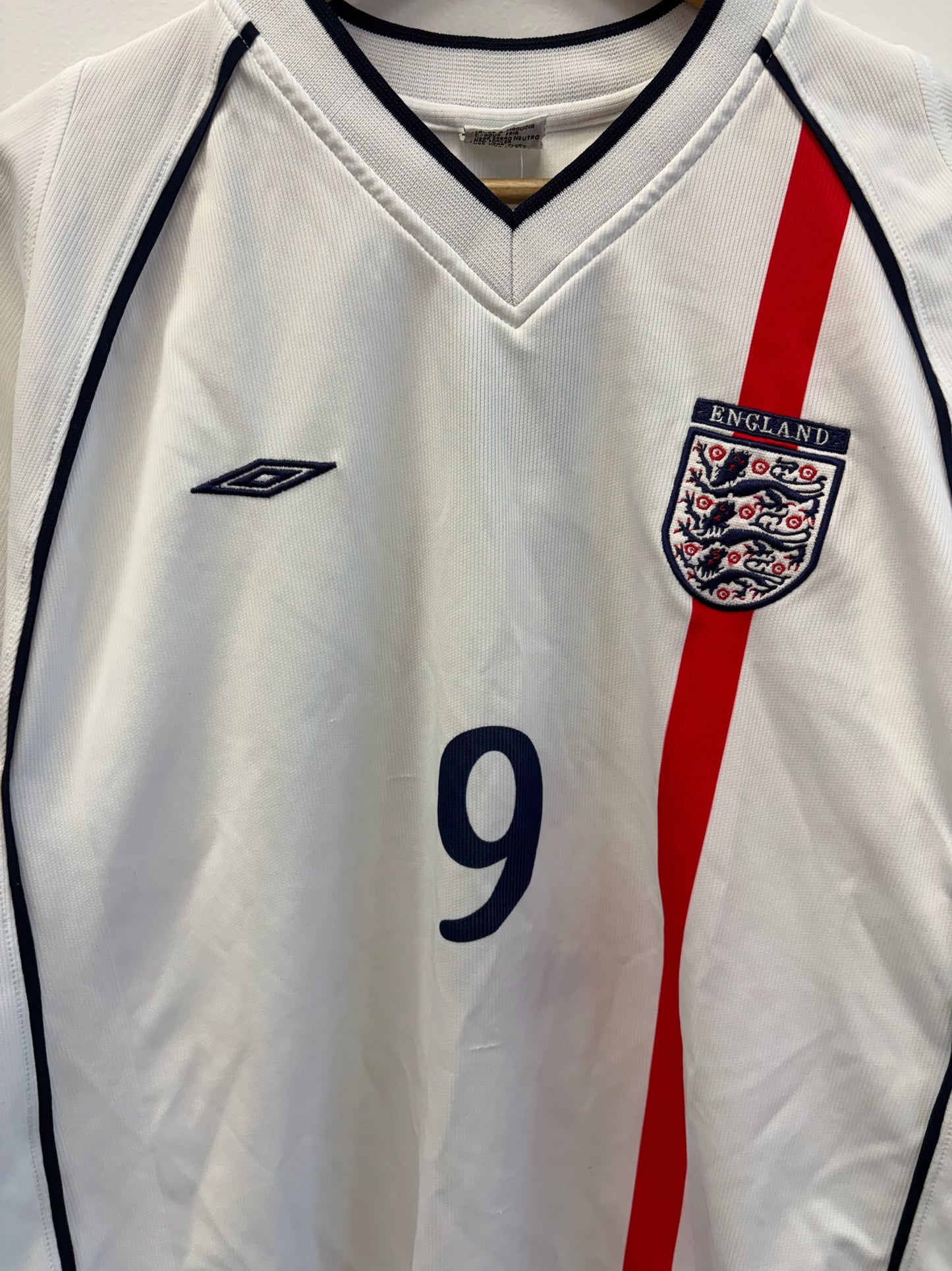 (L) 2002/03 England #9 Umbro Jersey