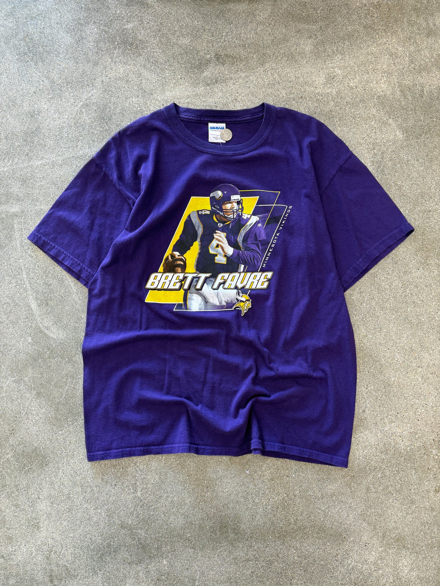 (L) Vintage Brett Favre Vikings Tee