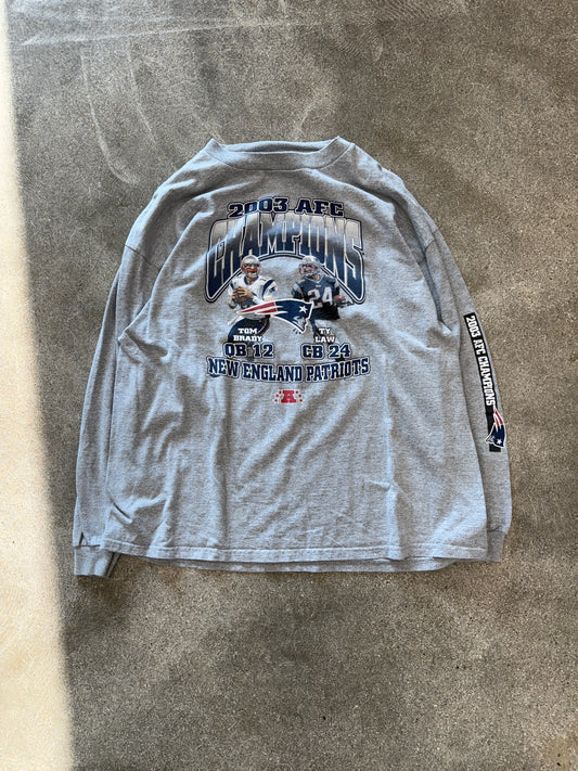 (XL) Vintage 2003 AFC Champs Patriots Shirt
