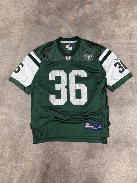 (L) Vintage Jim Leonhard Jets Football Jersey