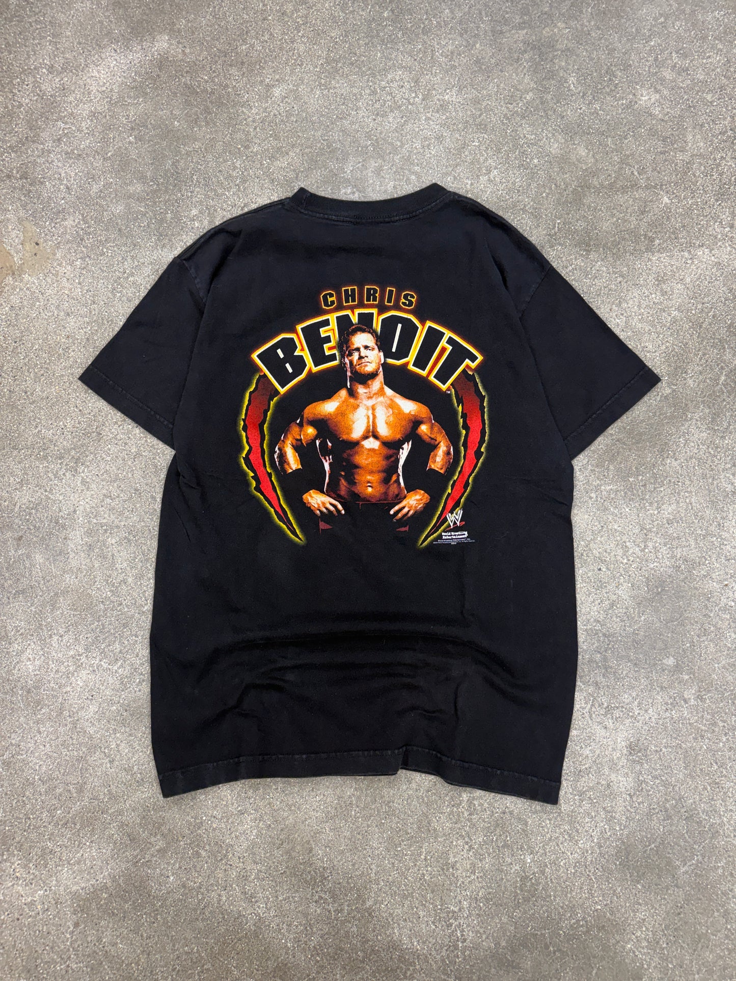 (S/M) Vintage WWE Chris Benoit Crippler Crossface Tee Shirt