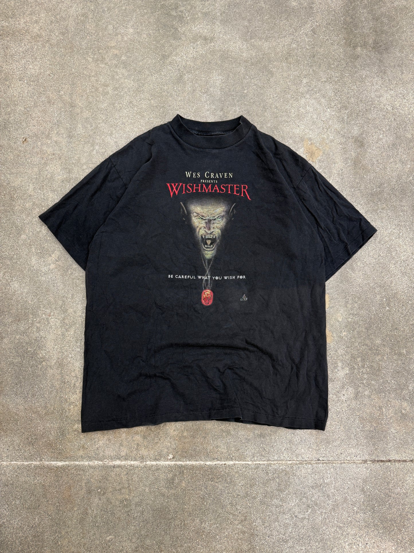 (XL) Vintage Dracula Wishmaster Movie Promo Tee shirt