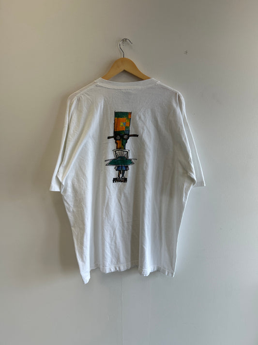 (XL) Vintage “Eat My Hat trick” Soccer Adidas art tee