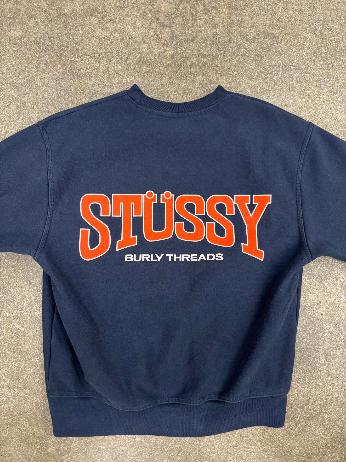(L) Vintage Stussy Burly Threads Crewneck Sweatshirt