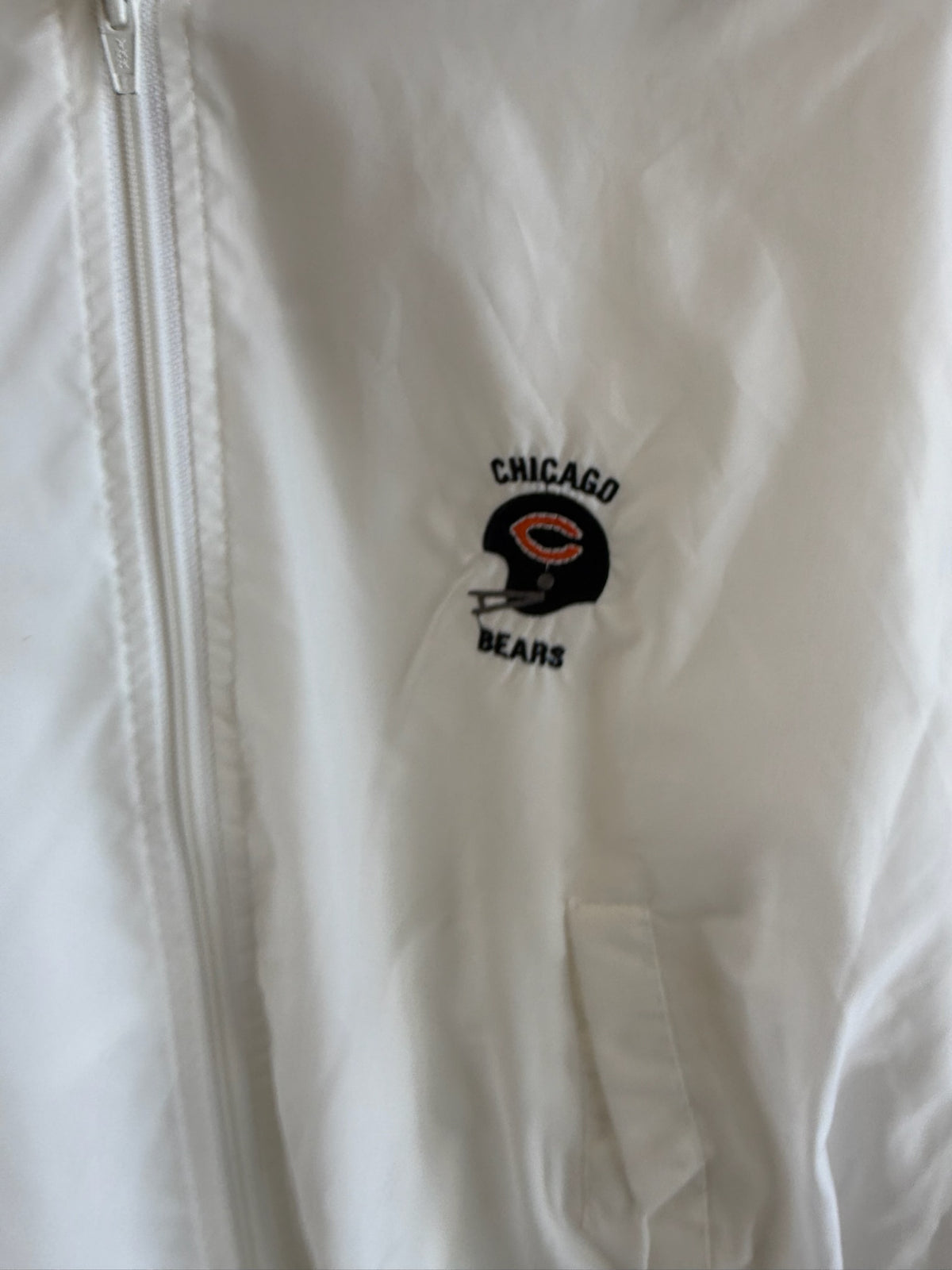 (L) Vintage Chicago Bears Helmet Lightweight Jacket