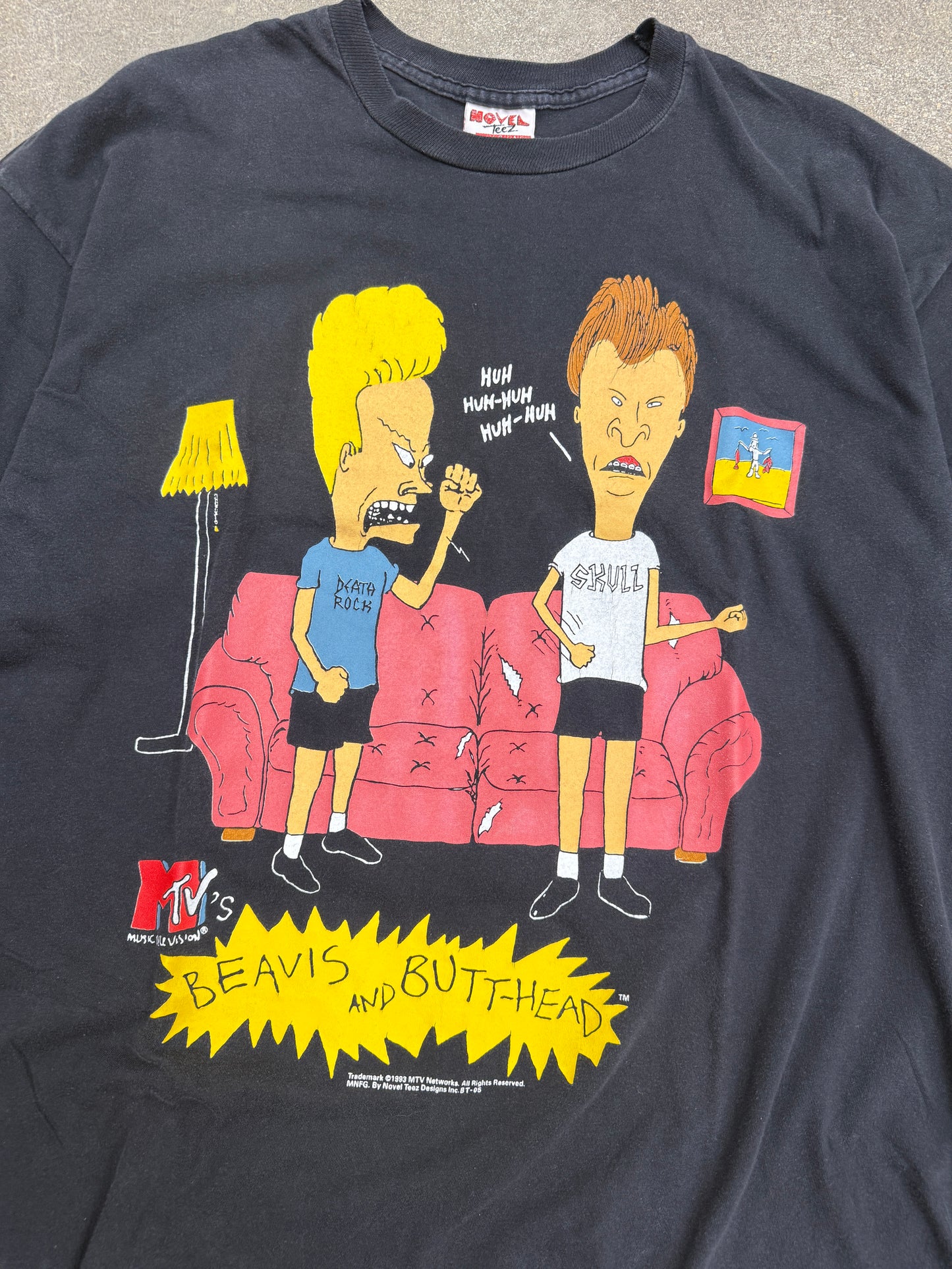 (L/XL) Vintage Beavis and Butt-Head MTV Rock Tee Shirt