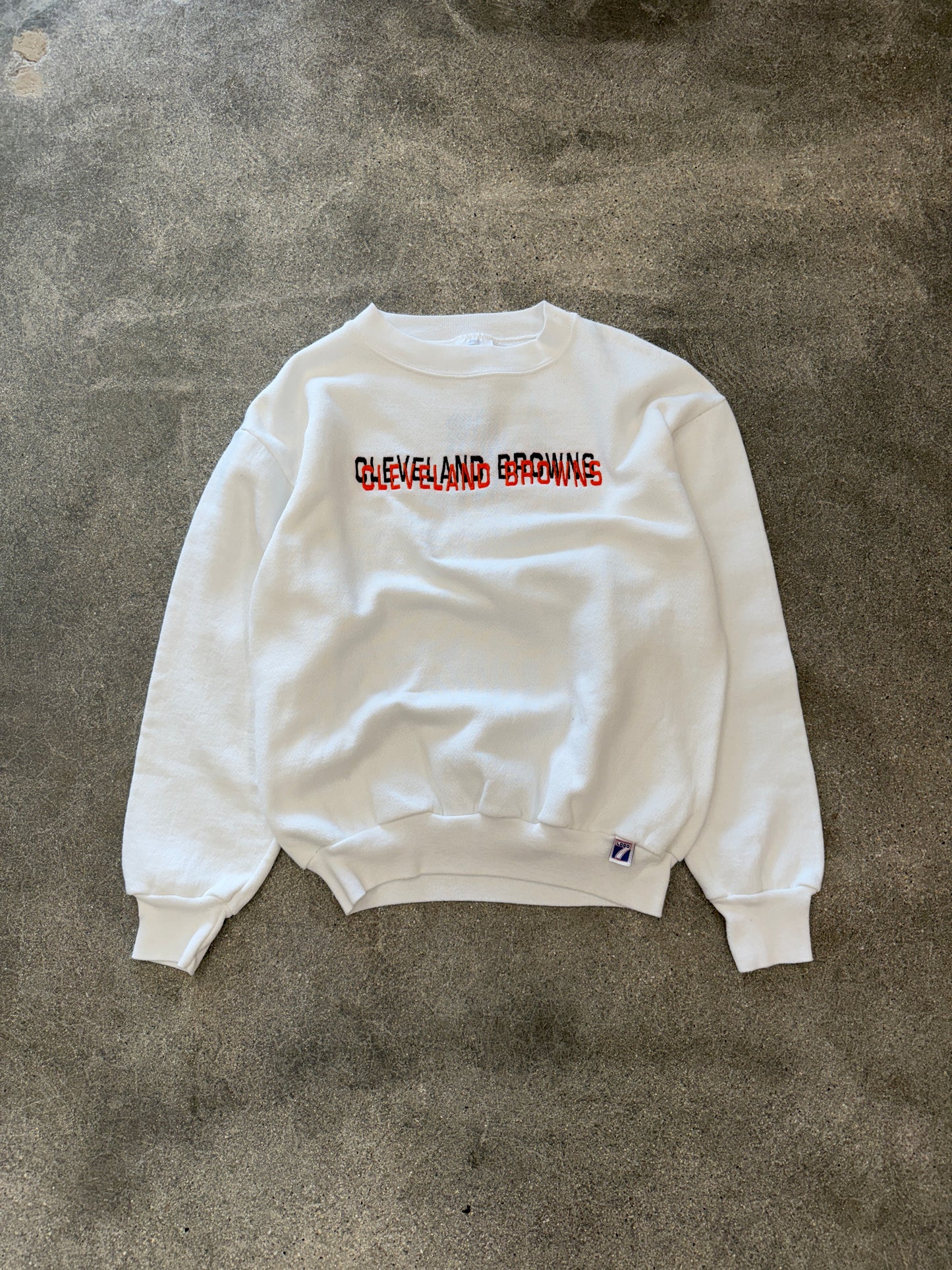 (M) Vintage Logo 7 Cleveland Browns Crewneck