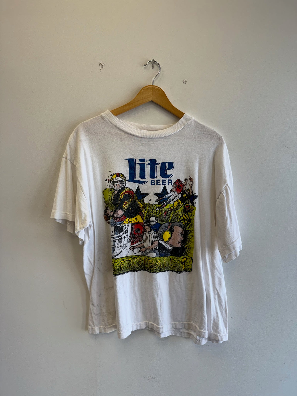 (XL) Lite Beer Football Tee