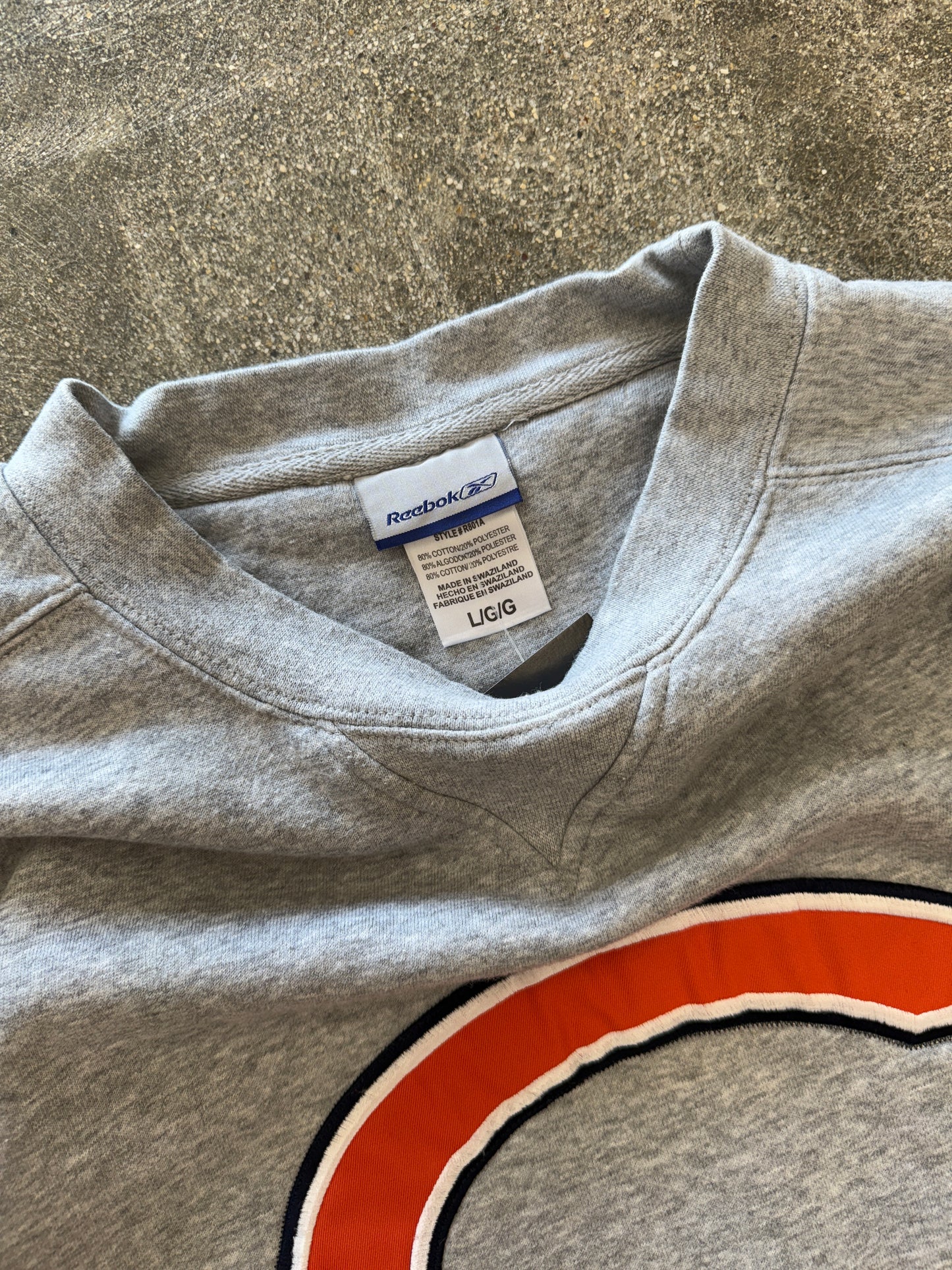(L) Vintage Chicago Bears Big Logo Crewneck