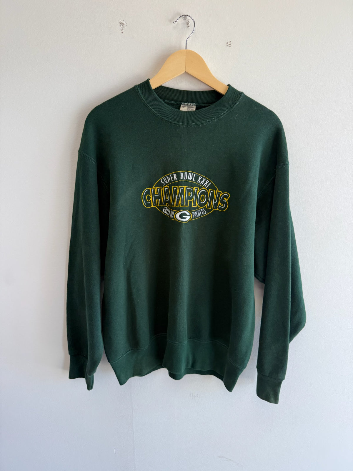 (L) Green Bay Packers Super Bowl XXXI Crewneck