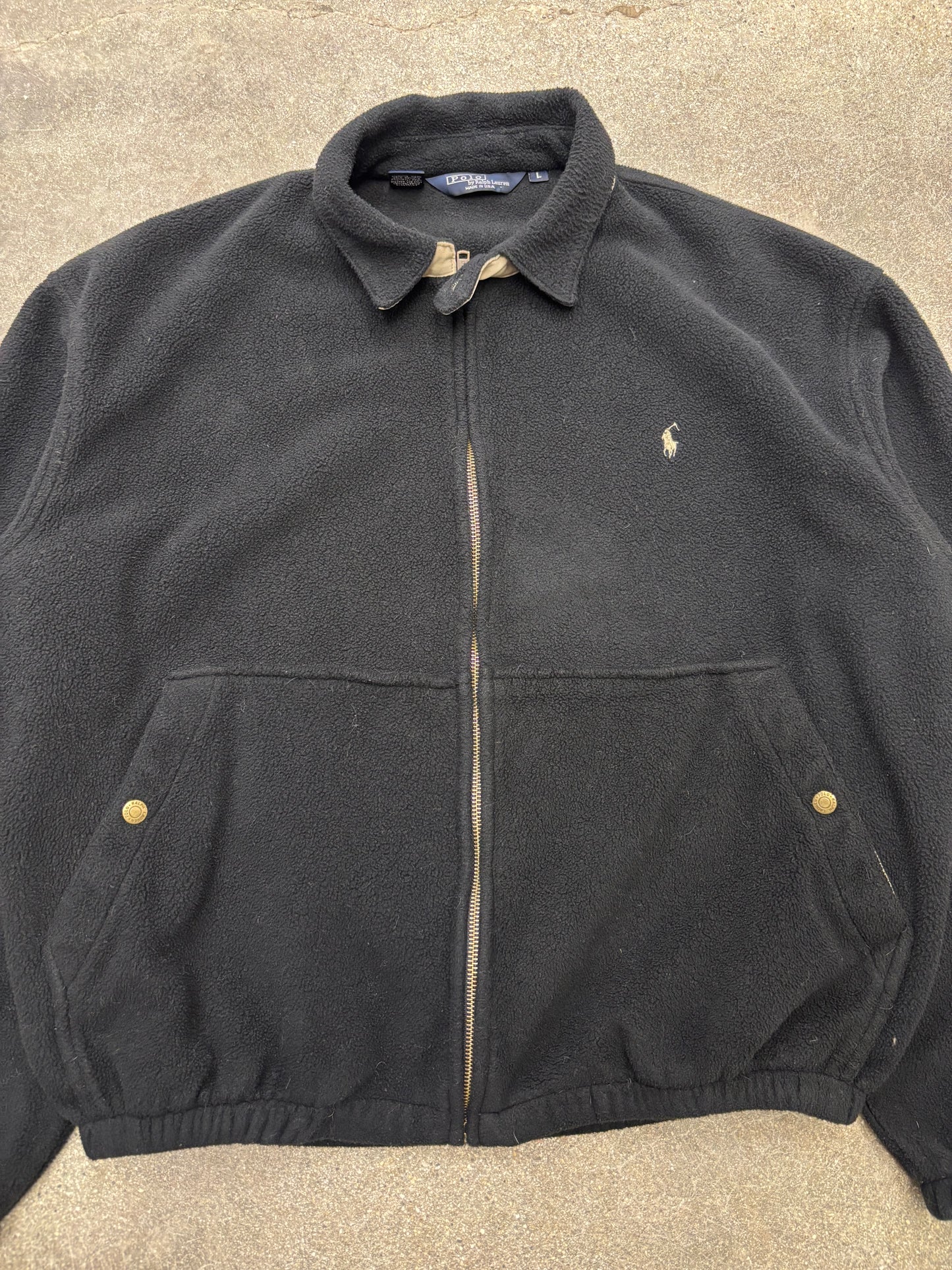 (L/XL) Polo Ralph Lauren Fleece Harrington Style Jacket